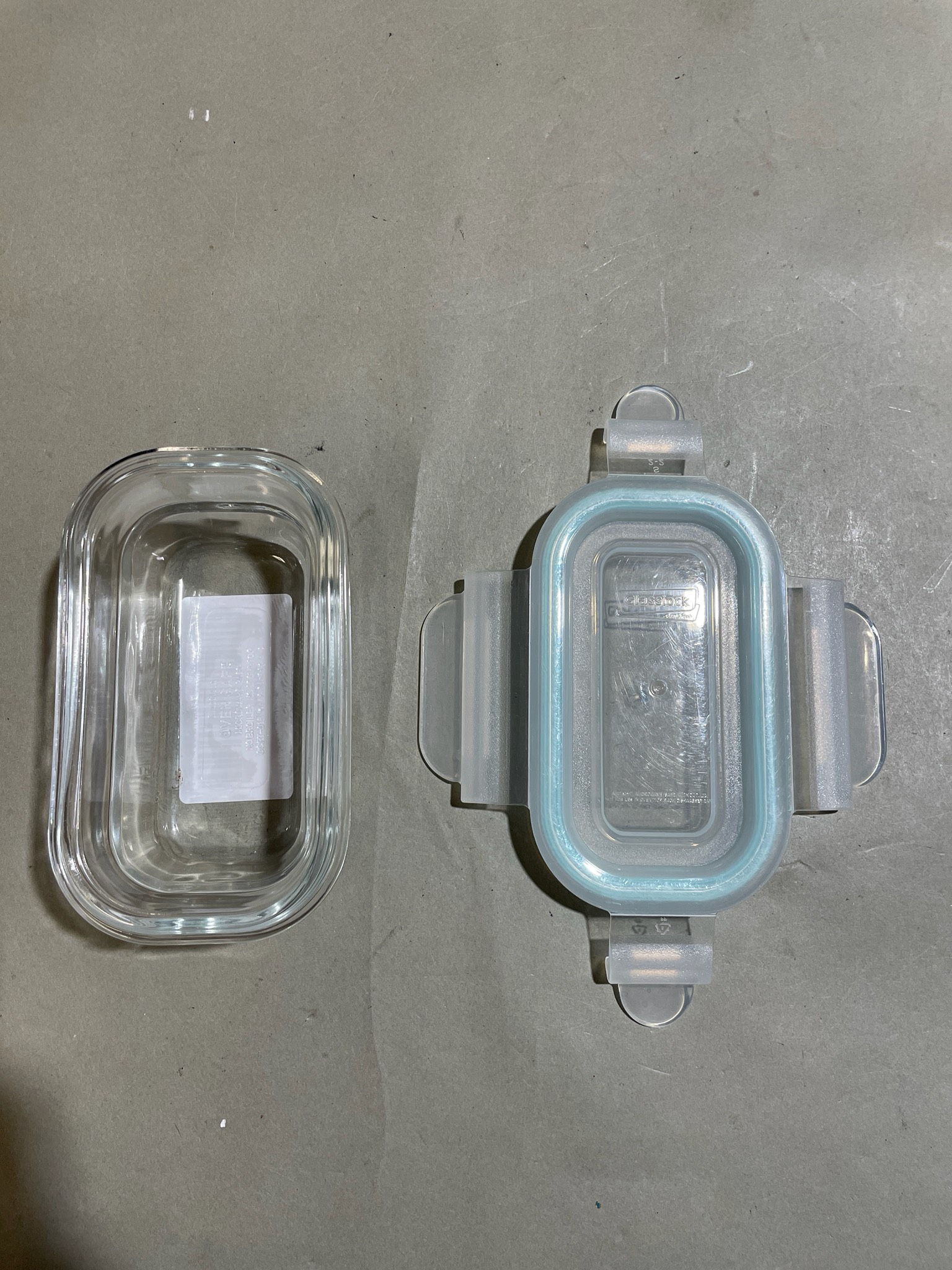 Glasslock Clear Rectangular Glass Food Storage Container