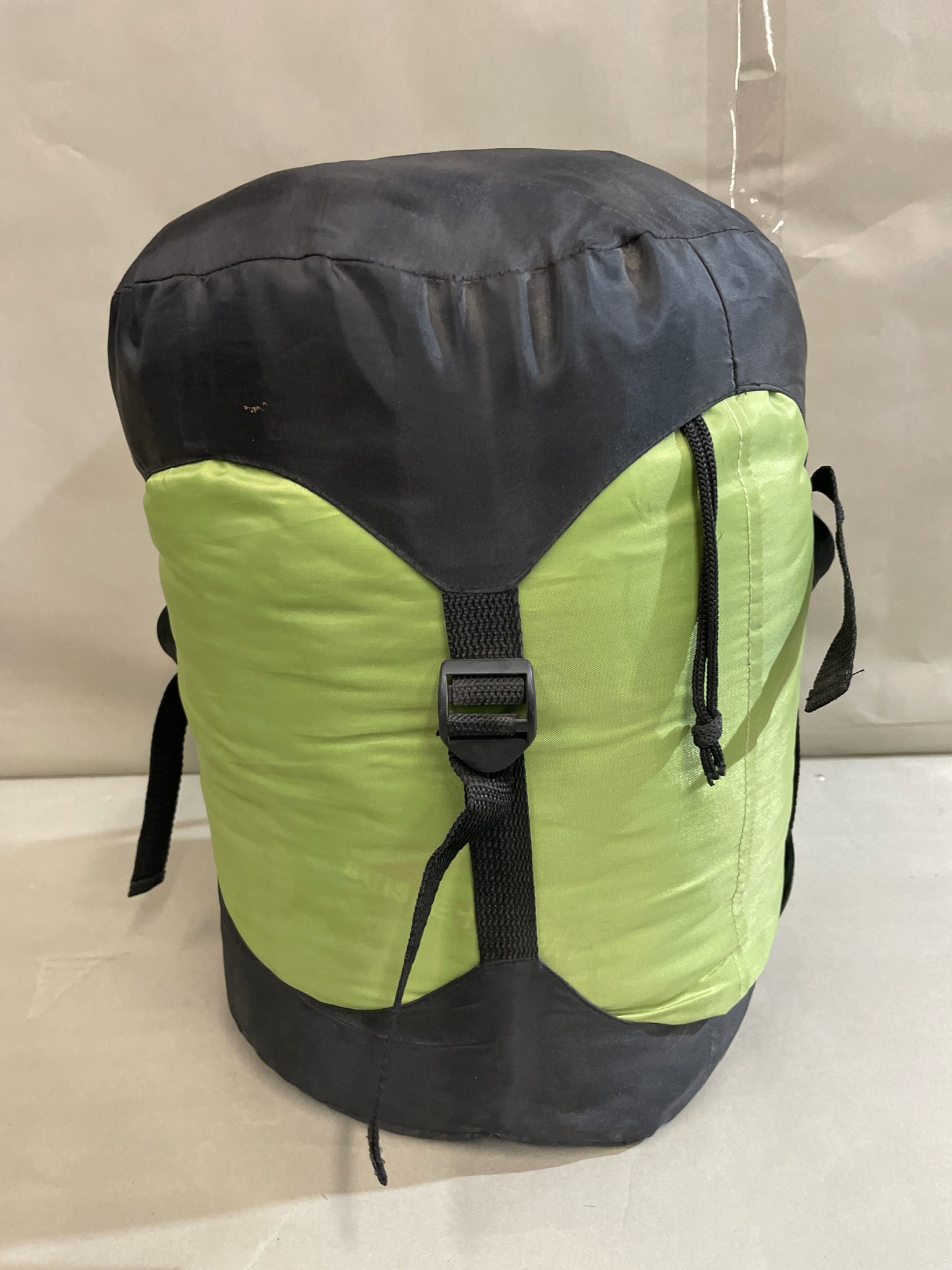 Lime Green and Black Compression Stuff Sack