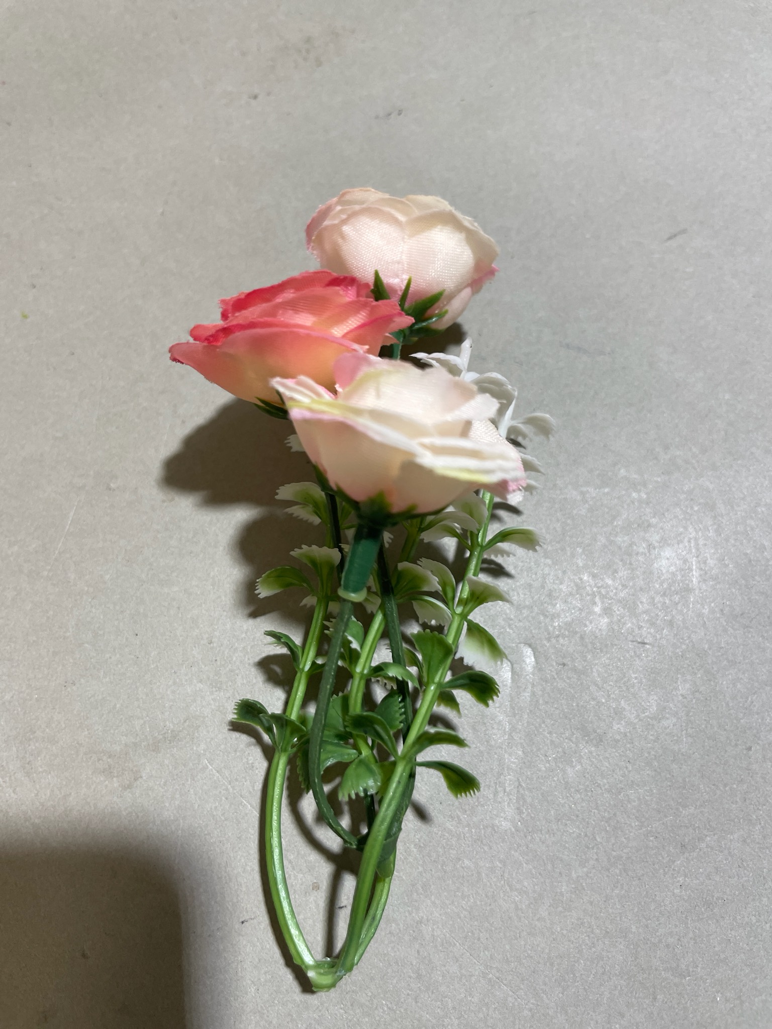 Pink Peach Mini Rose Stems