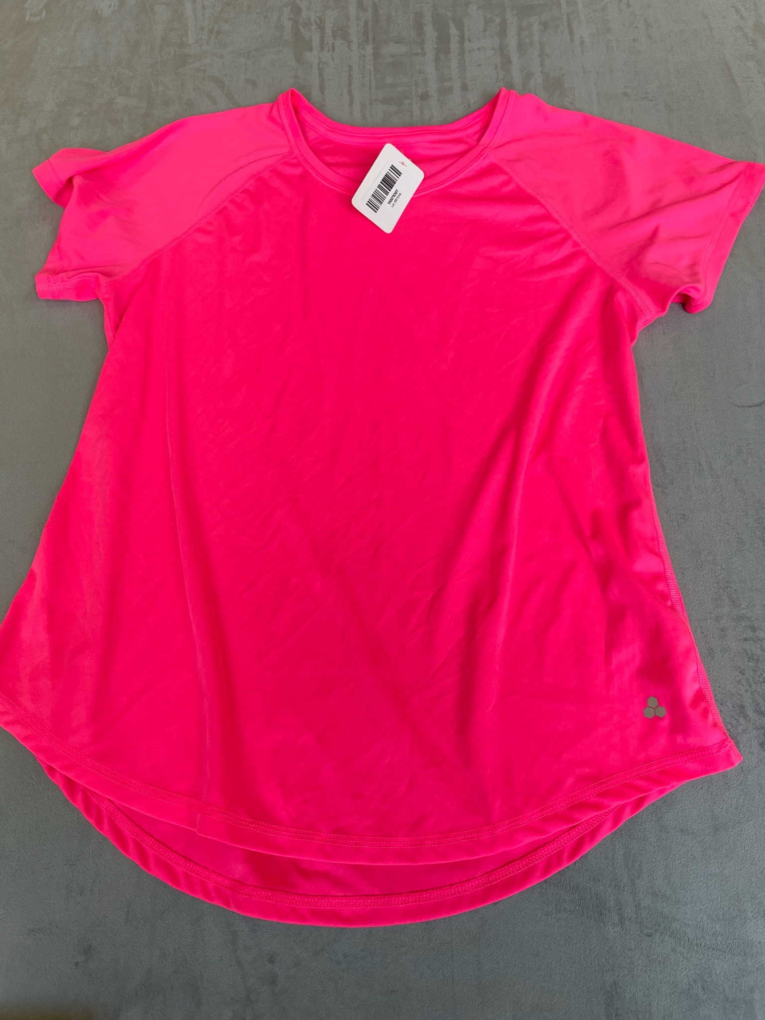 Tek Gear Hot Pink Polyester Athletic Top Size Large
