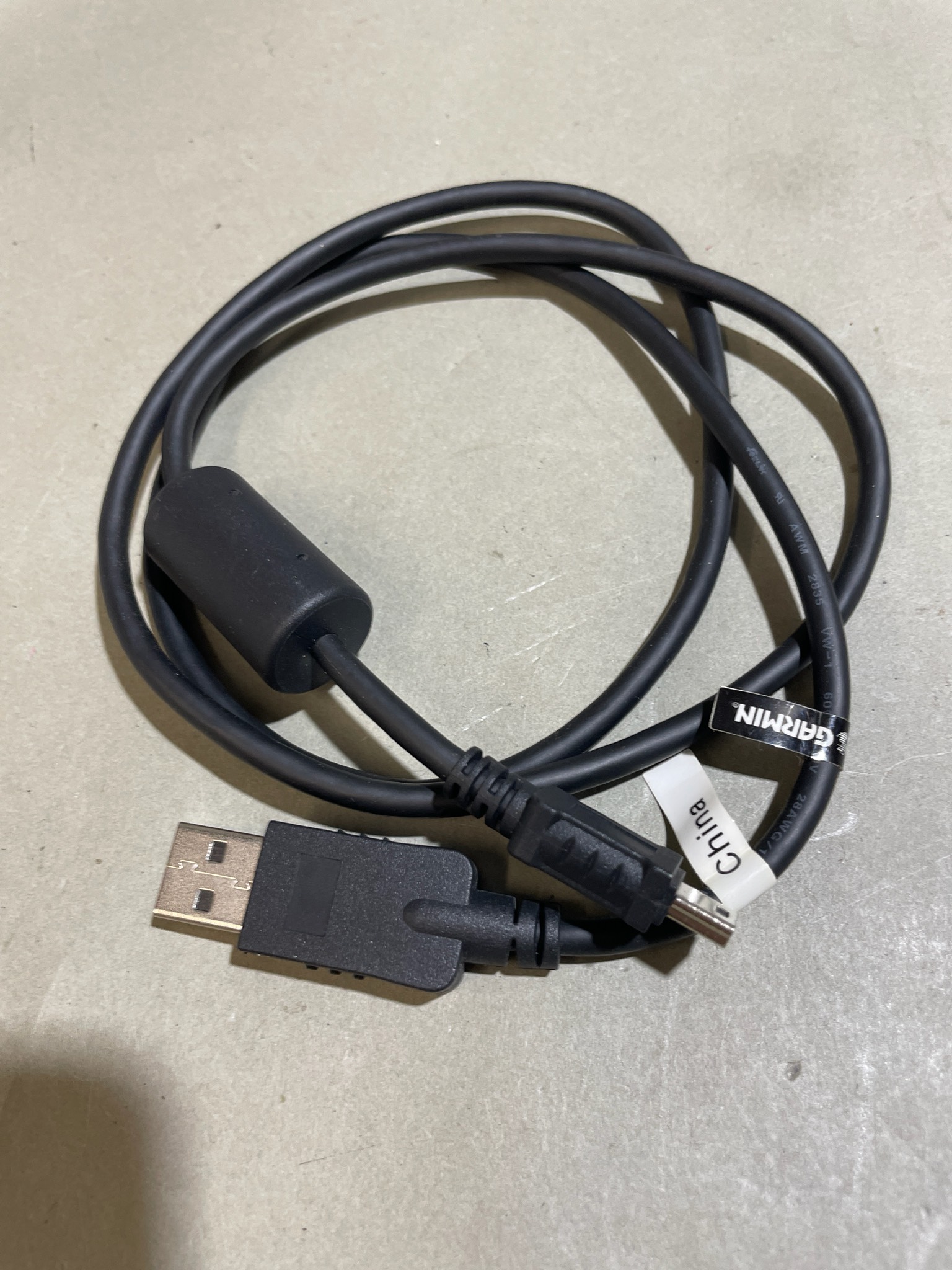 Garmin Black USB-A to Mini-B Cable