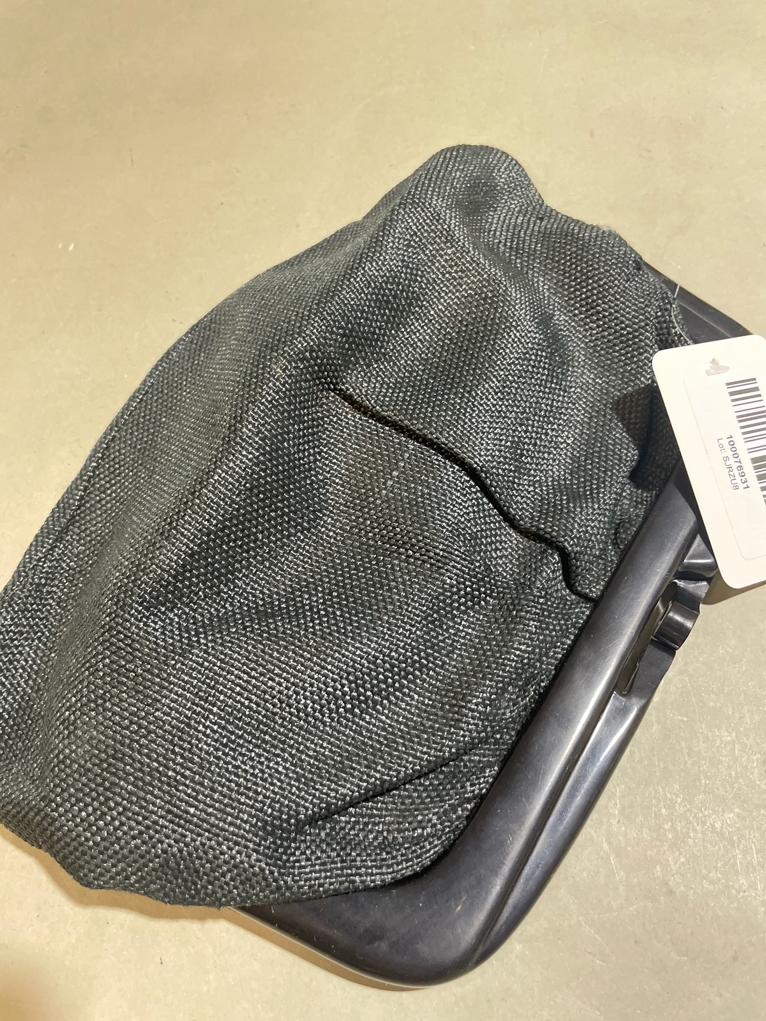 Black Woven Frame Clutch