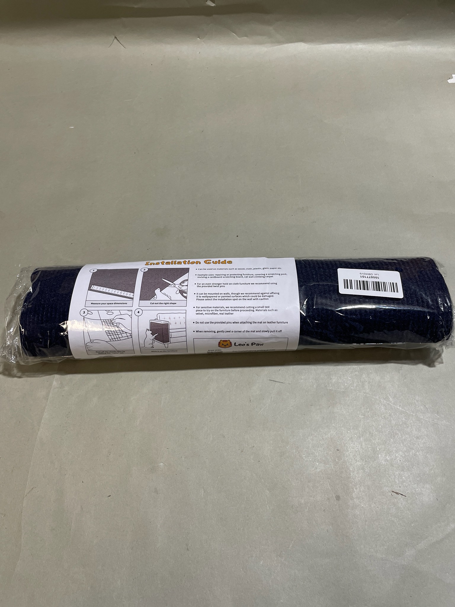 Leo's Paw Dark Navy Textured Scratching Mat