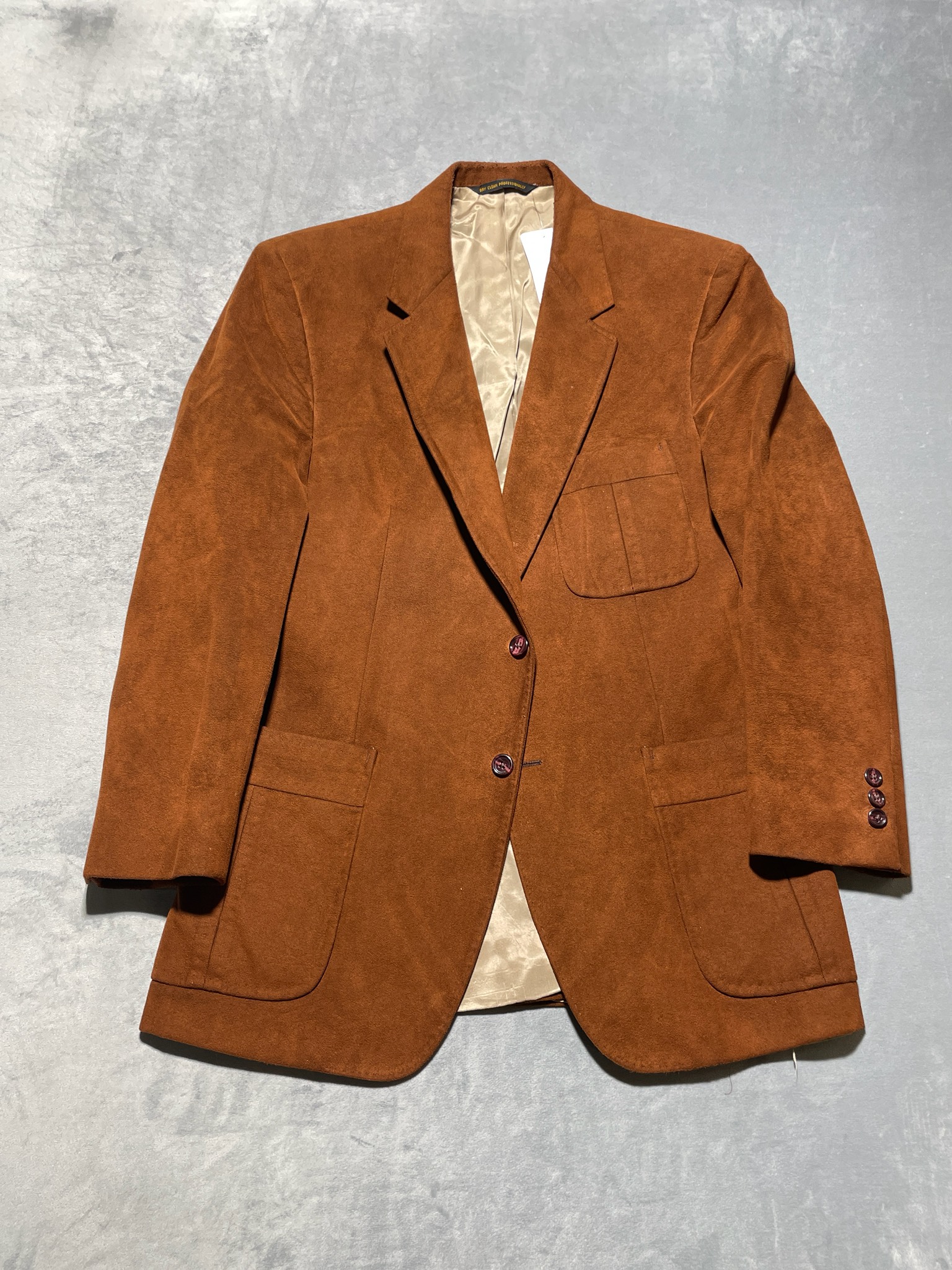 The Boardroom Cognac Suede Sport Coat
