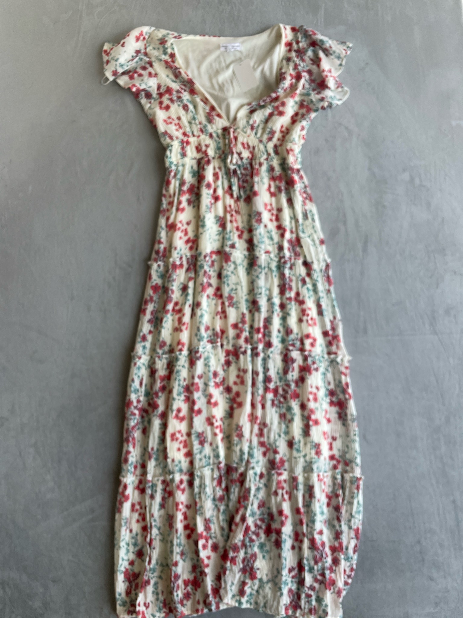 better / together Ivory Floral Knit Maxi Dress Size XL