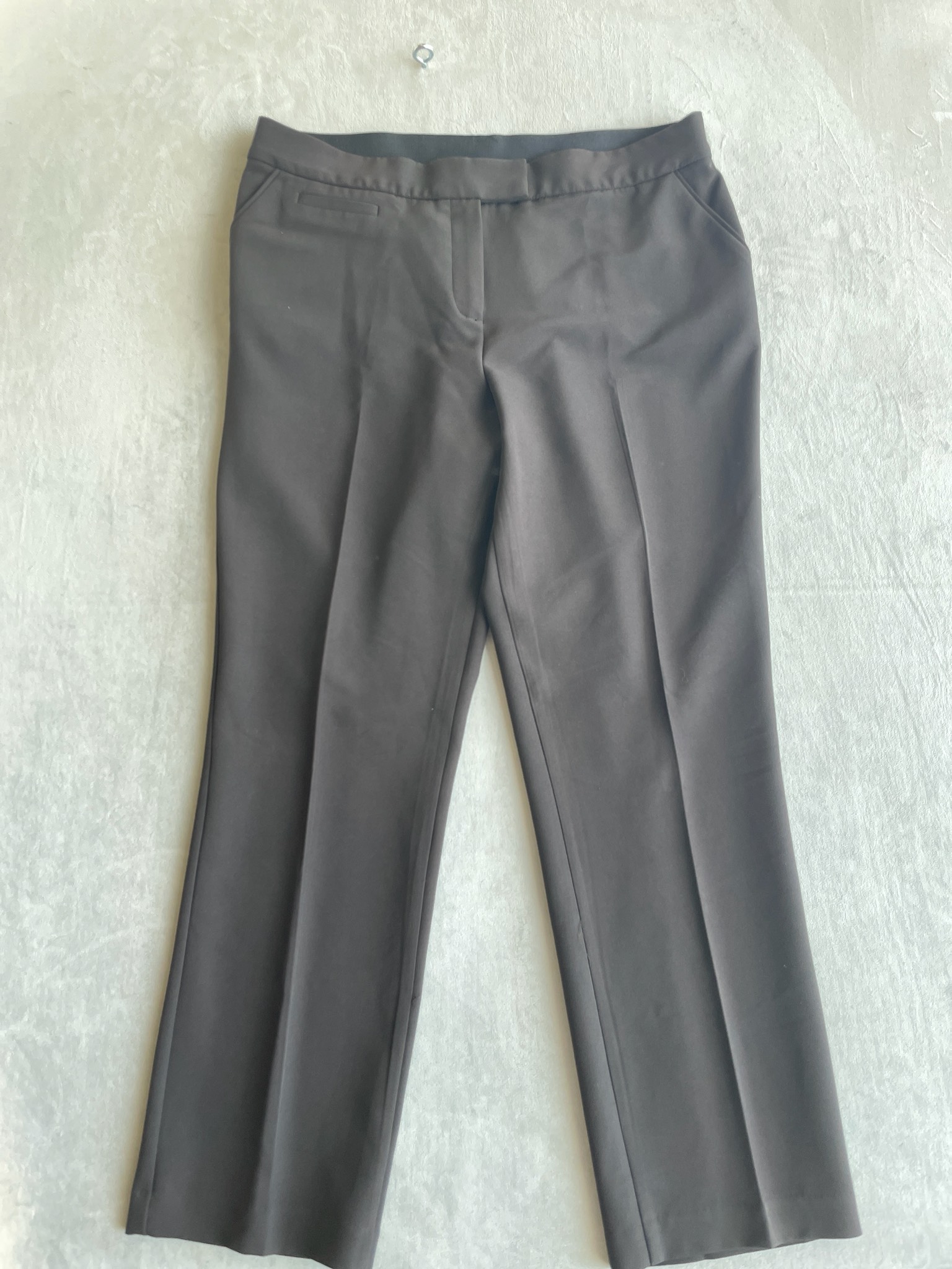 Investments Dark Brown Polyester Blend Dress Pants Size 16R