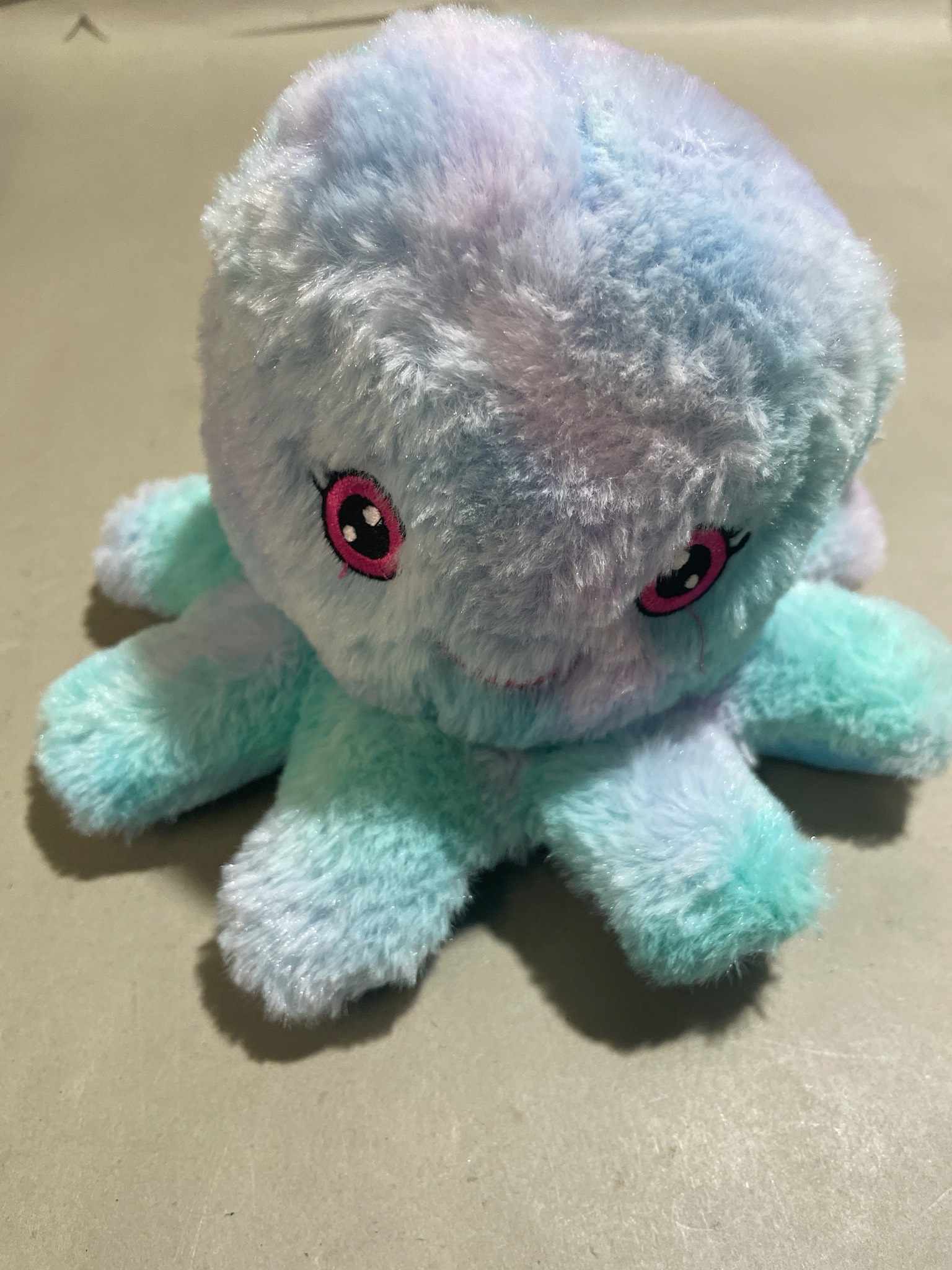 Light Blue Plush Octopus Size Small