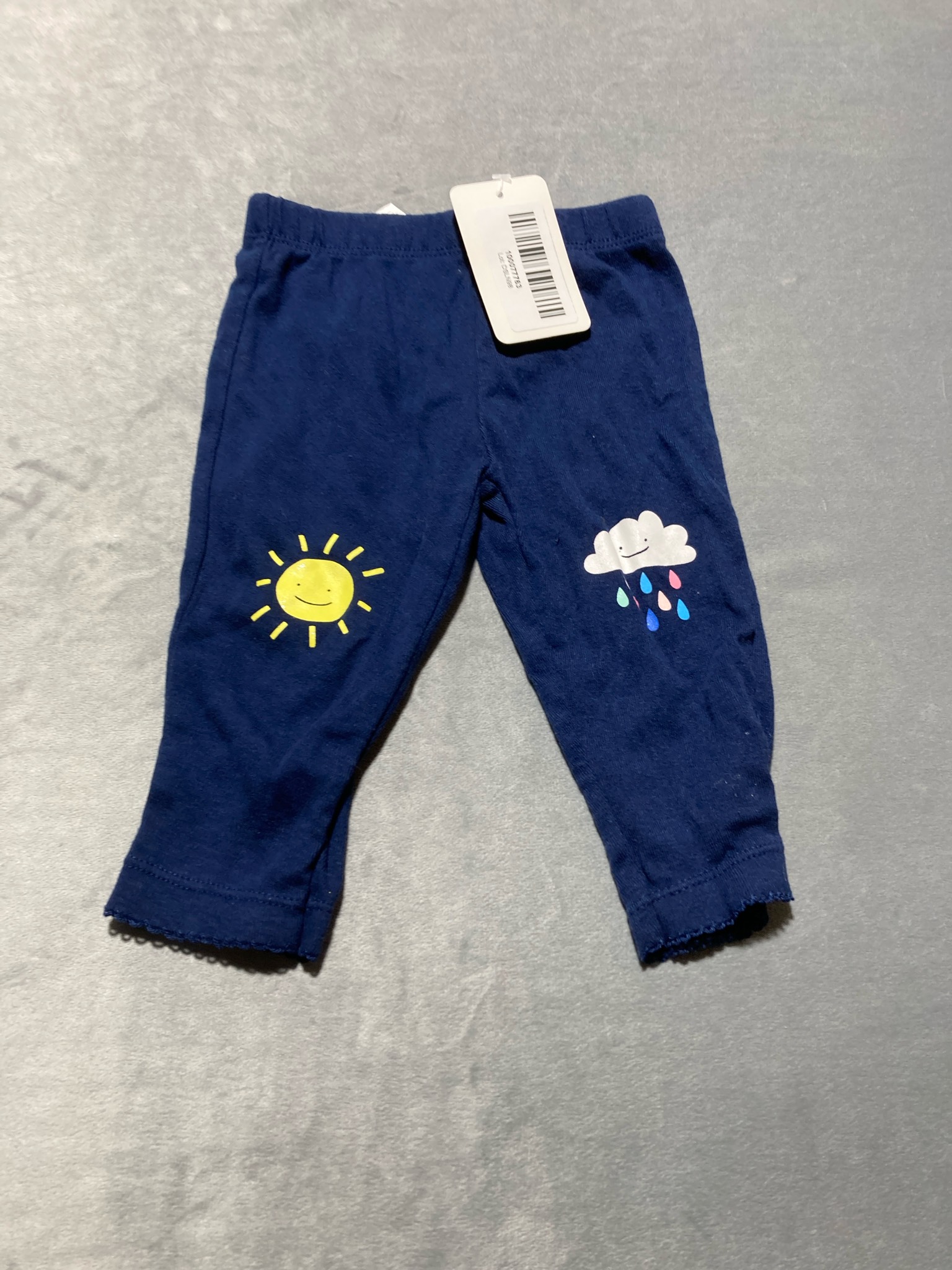 Carter's Navy Knit Leggings Size 6M