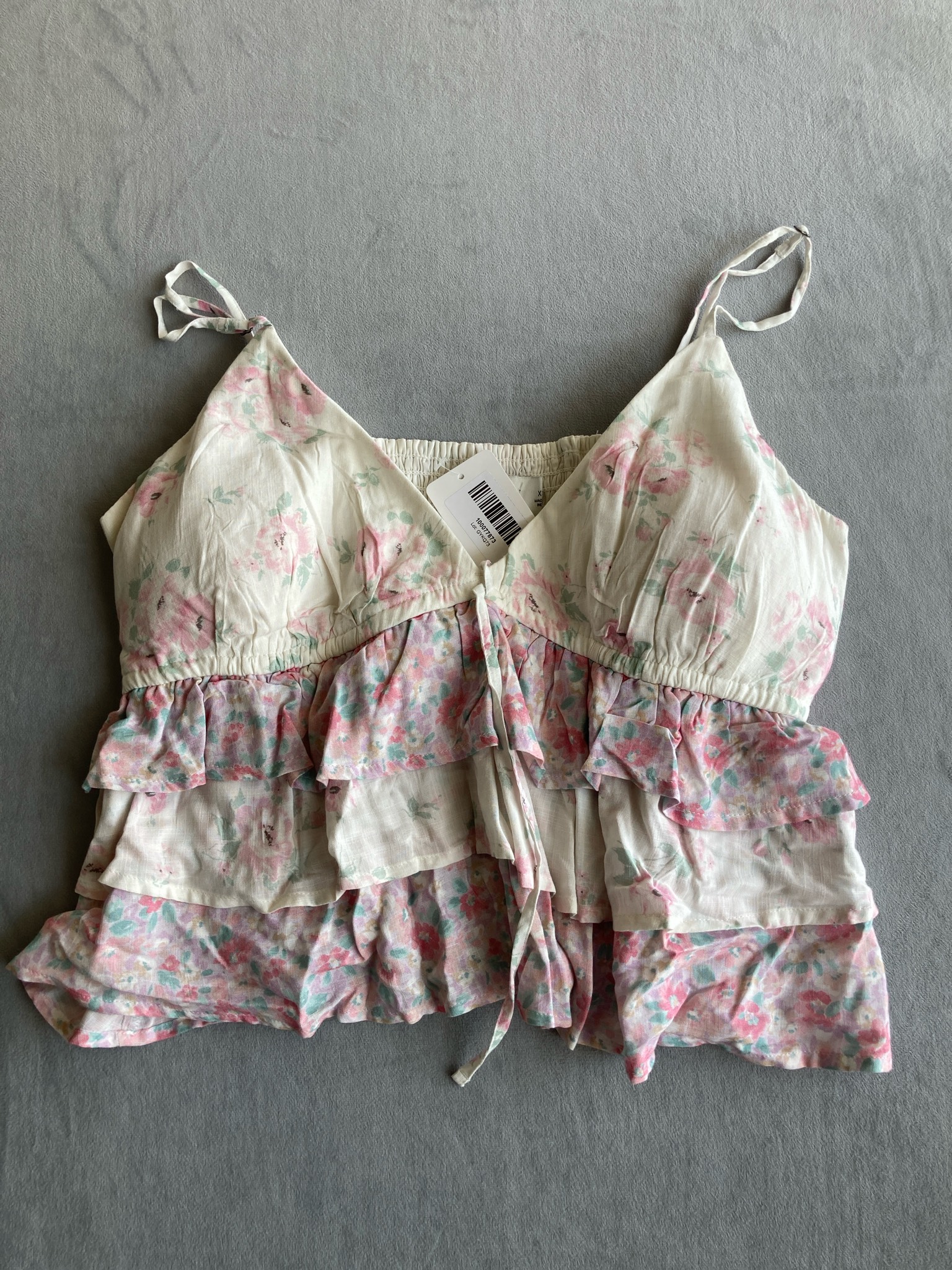 Hollister Cream Floral Lightweight Woven Sundress Size XL