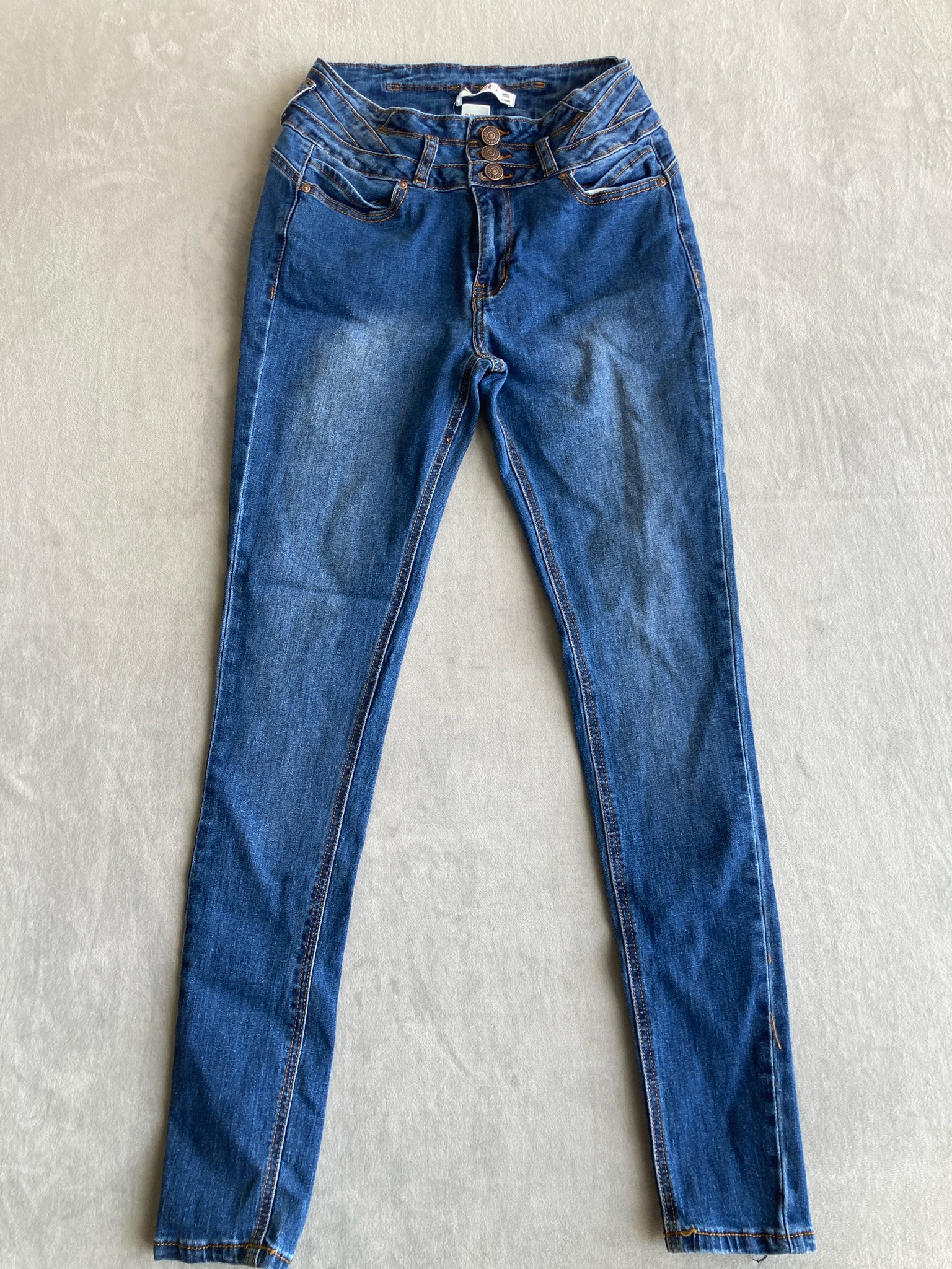 oab Medium Blue Denim Skinny Jeans Size Size 7