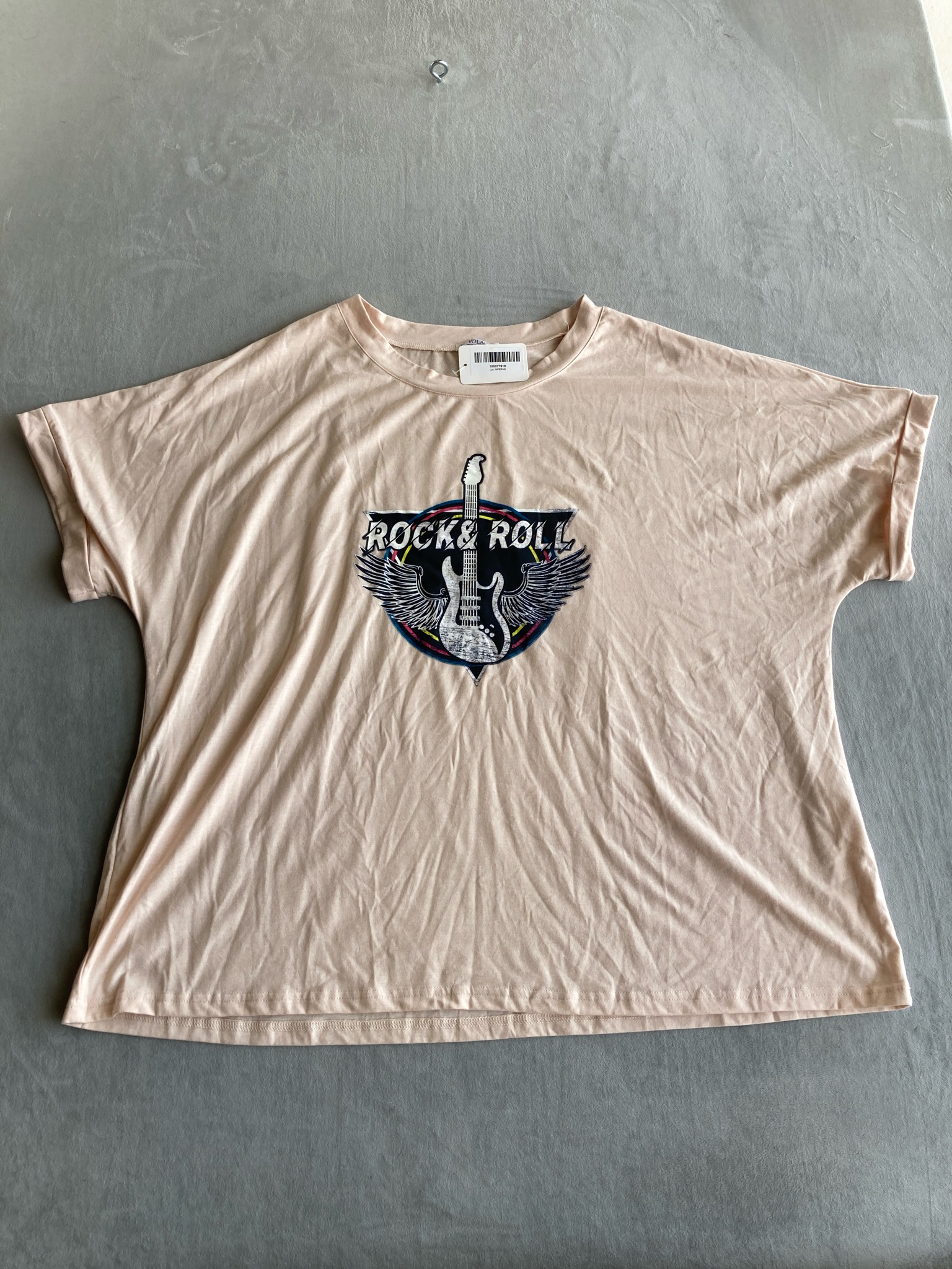 IN'VOLANO Light Pink Jersey T-Shirt Size 24W