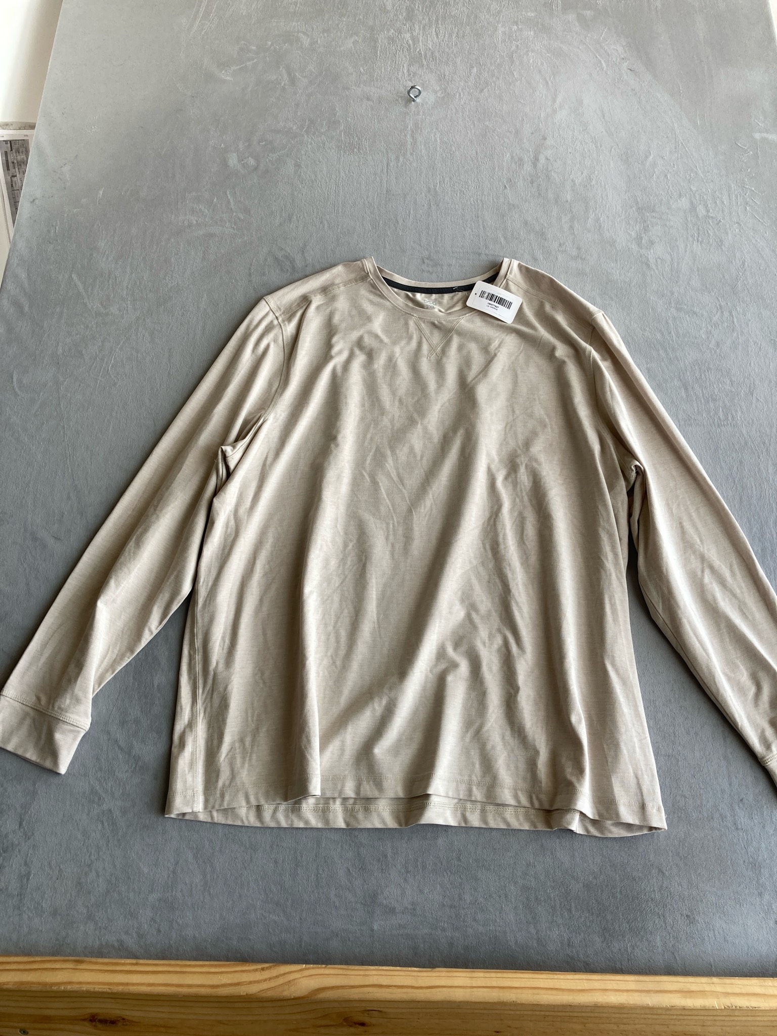 DSG Beige athletic long sleeve shirt size 2XL