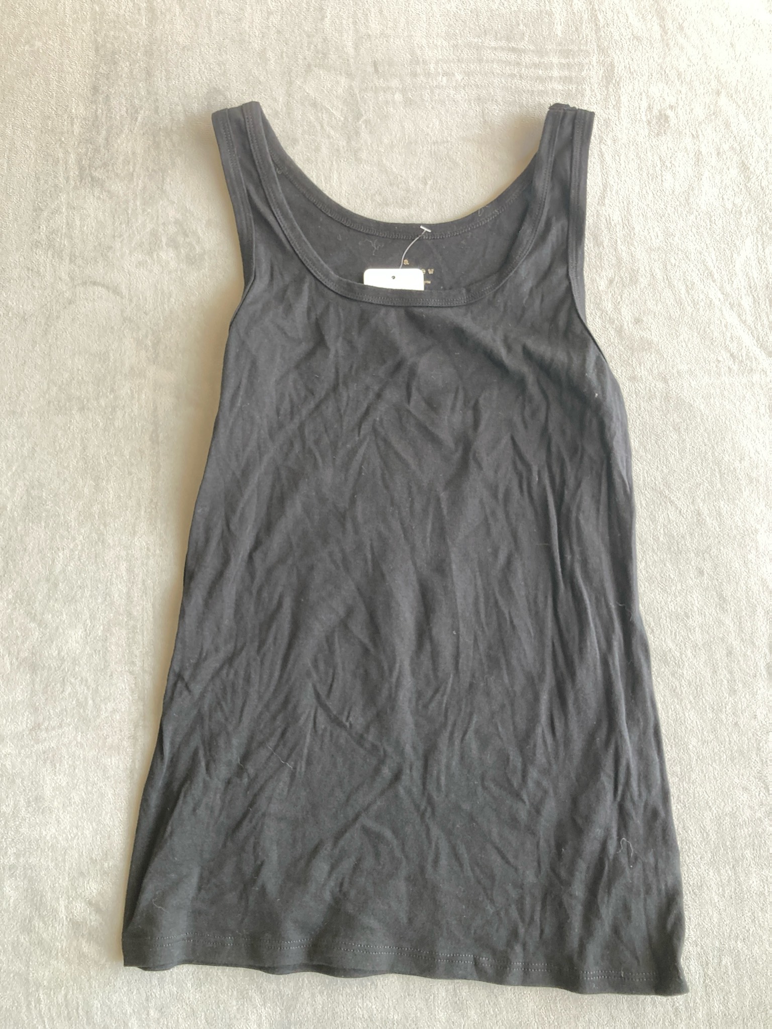 A New Day Black Jersey Knit Tank Top Size Medium