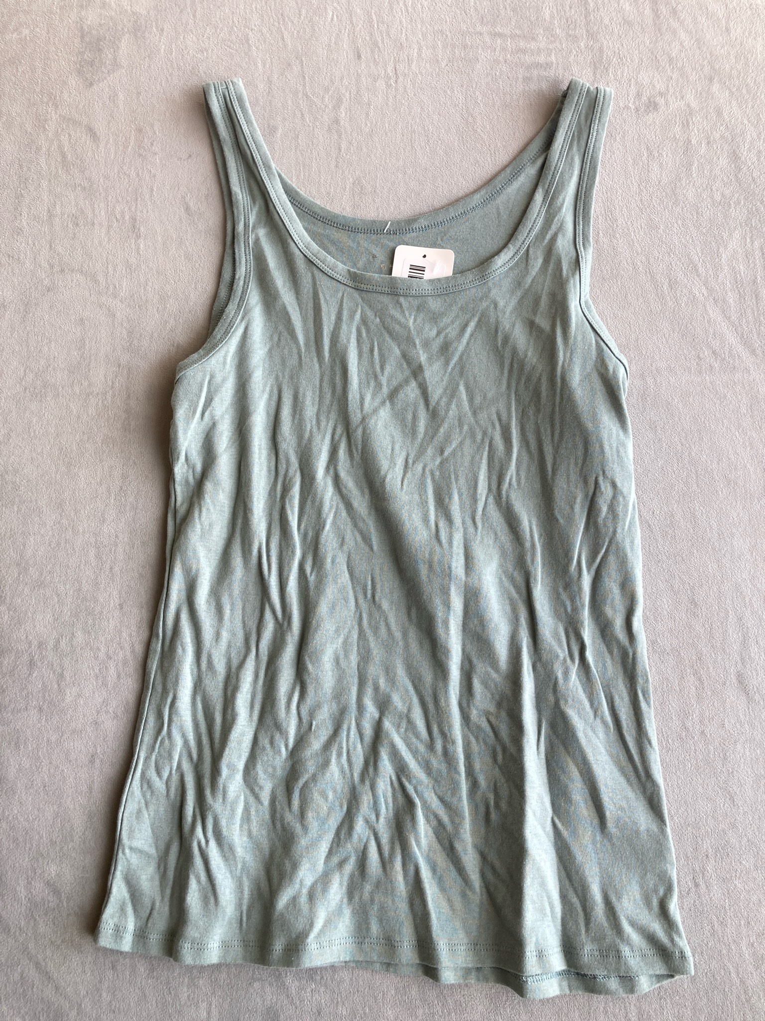 A New Day Sage Green Jersey Knit Tank Top Size Medium