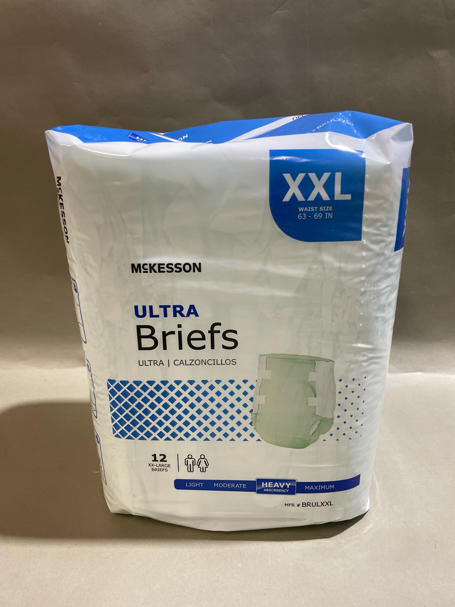 McKesson White Cloth-Like Briefs Size XXL