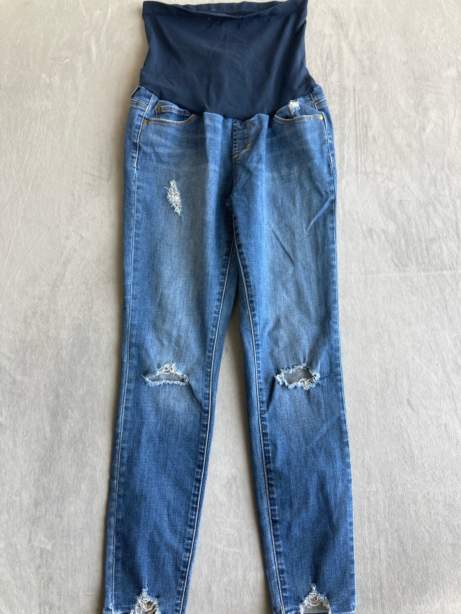 Articles of Society Medium Blue Denim Maternity Jeans Size Size 29