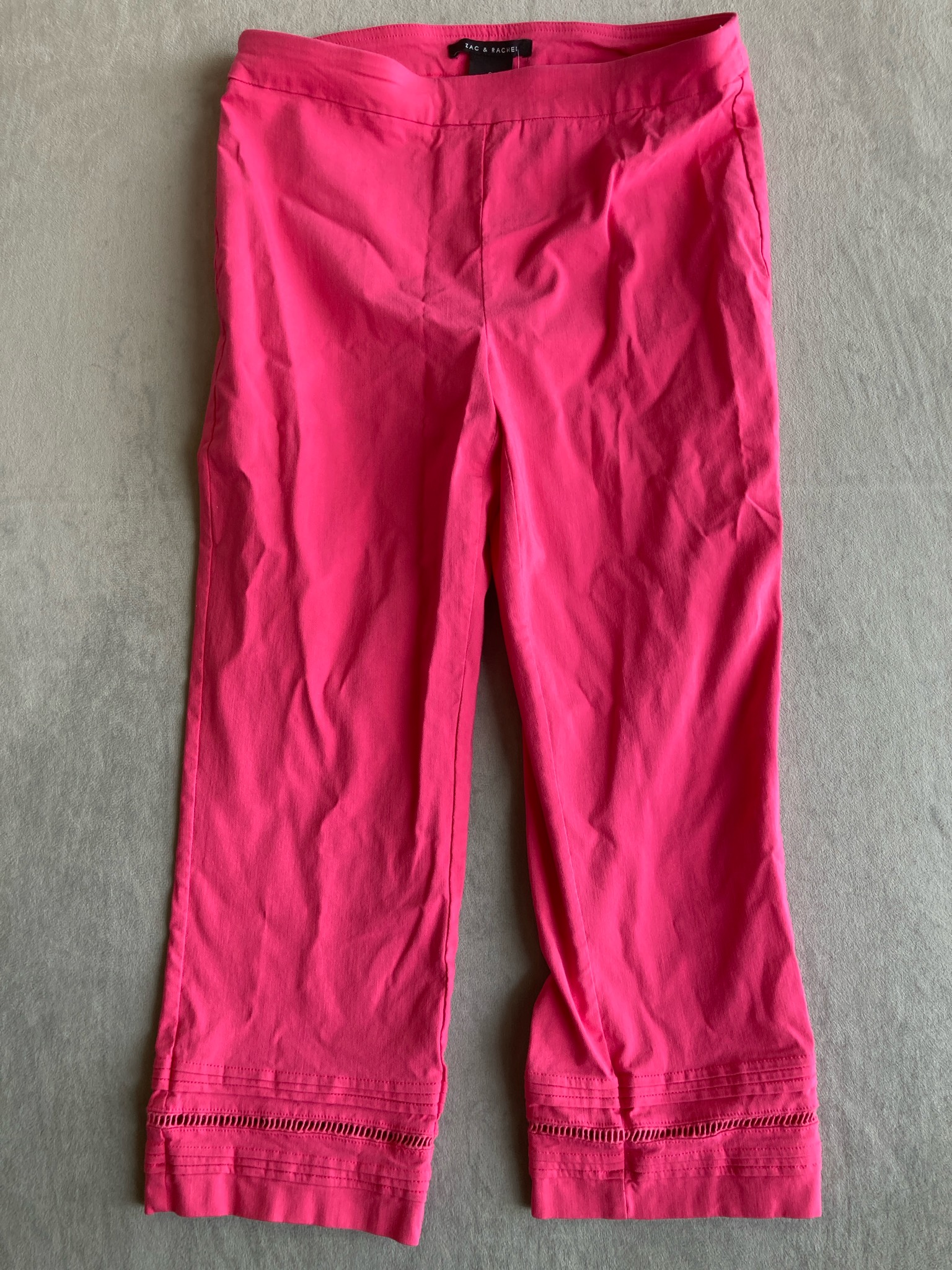 ZAC & RACHEL Hot Pink Rayon Blend Capris Size Size 8