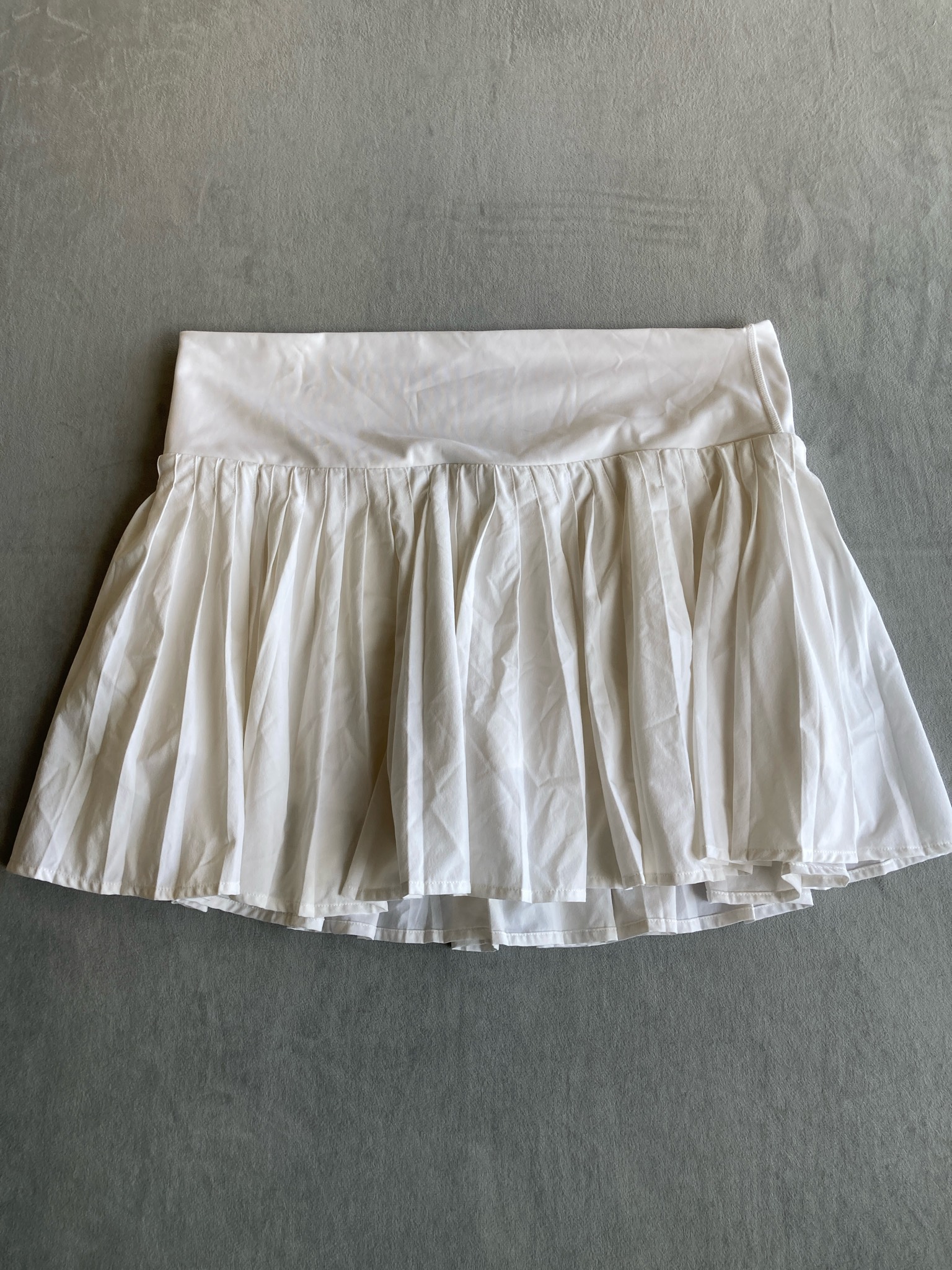 All in Motion White Polyester Blend Pleated Skirt Size XL
