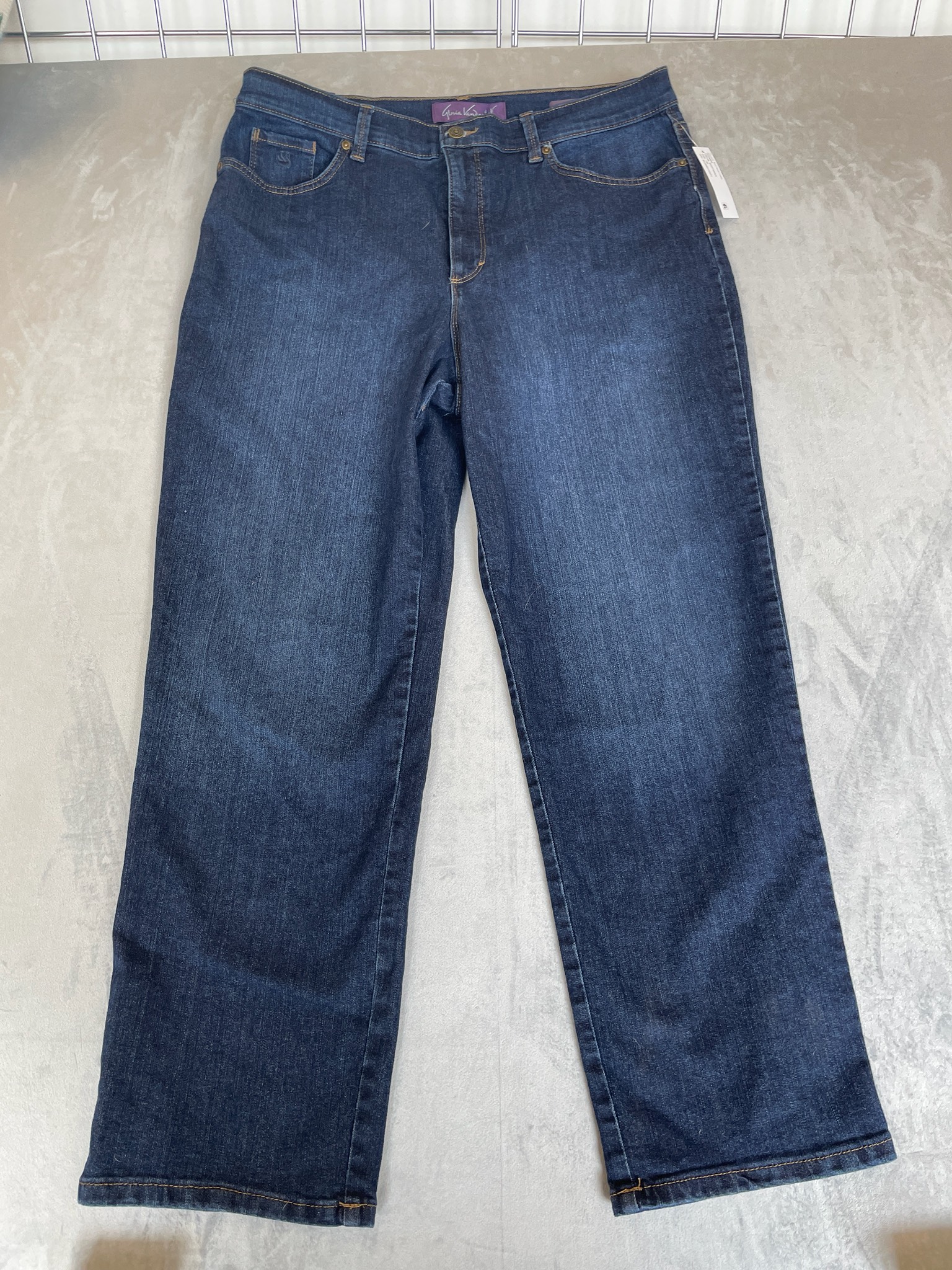 Gloria Vanderbilt Dark Indigo Denim Jeans Size 18S