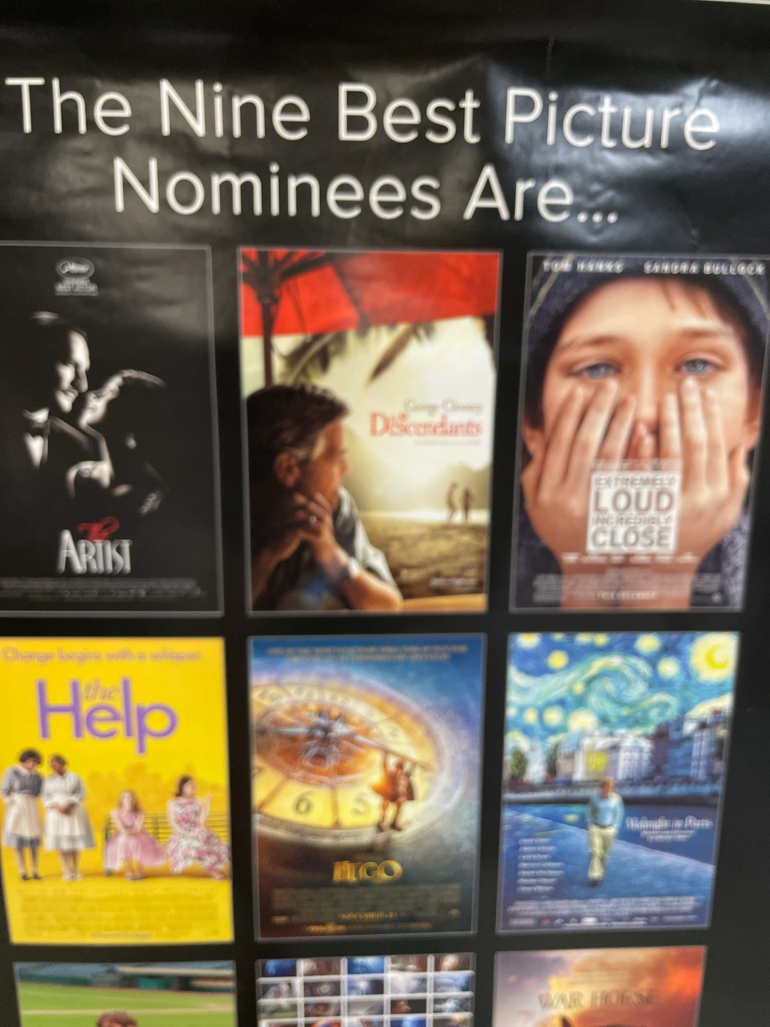 AMC Theatres Black Best Picture Collage Poster