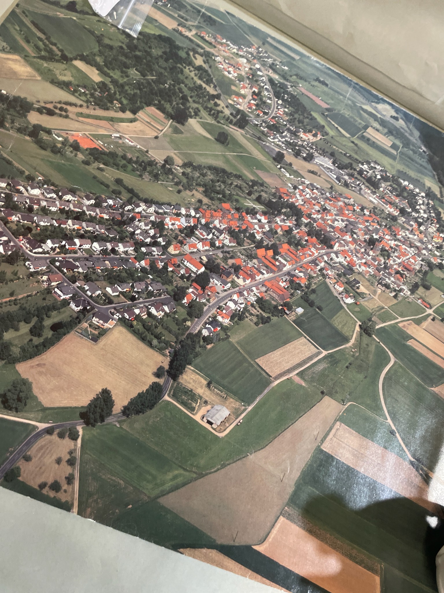 Raiffeisenbank Green Aerial Photograph Poster