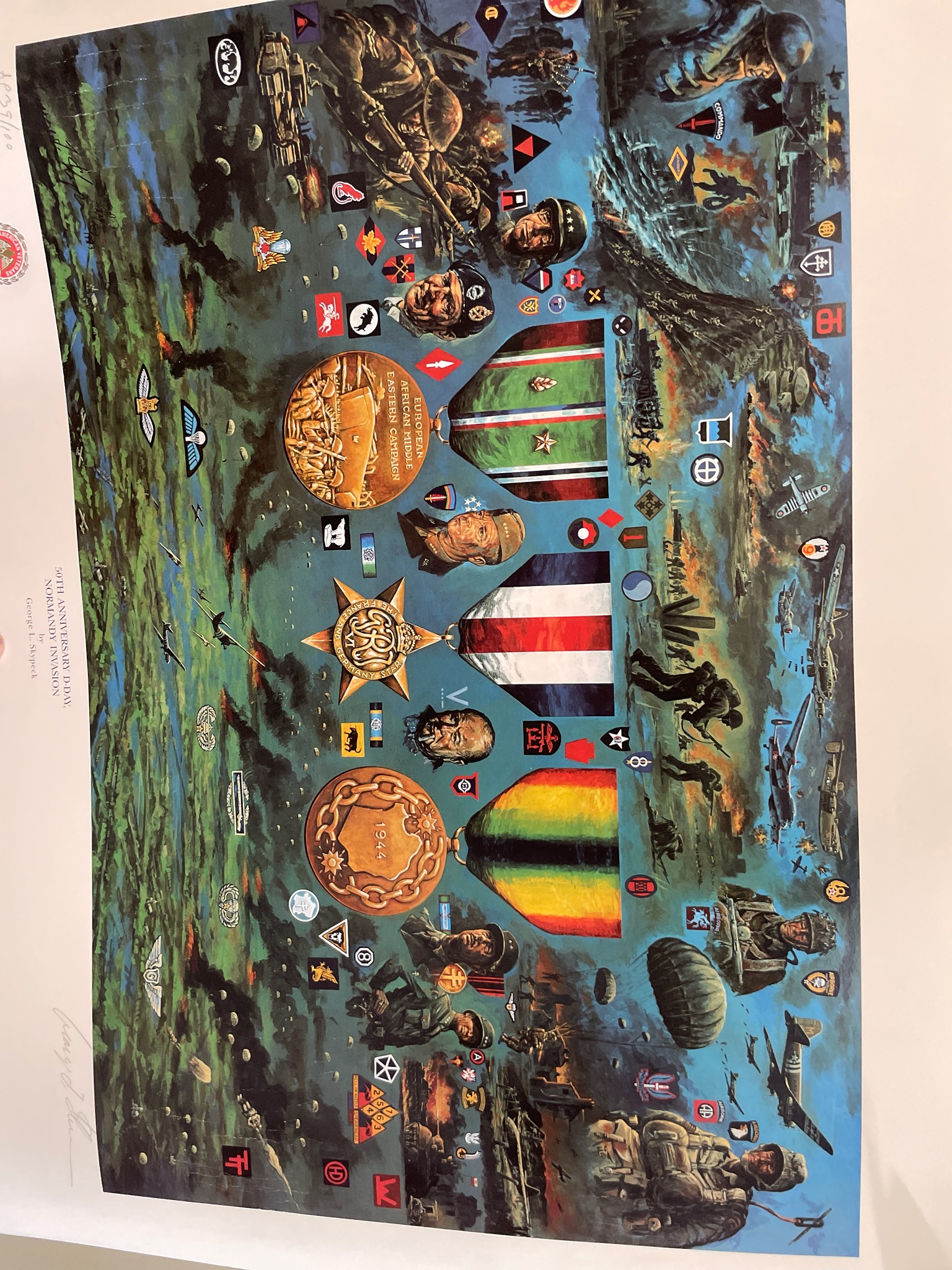 George L. Skypeck Multicolor Commemorative Art Print