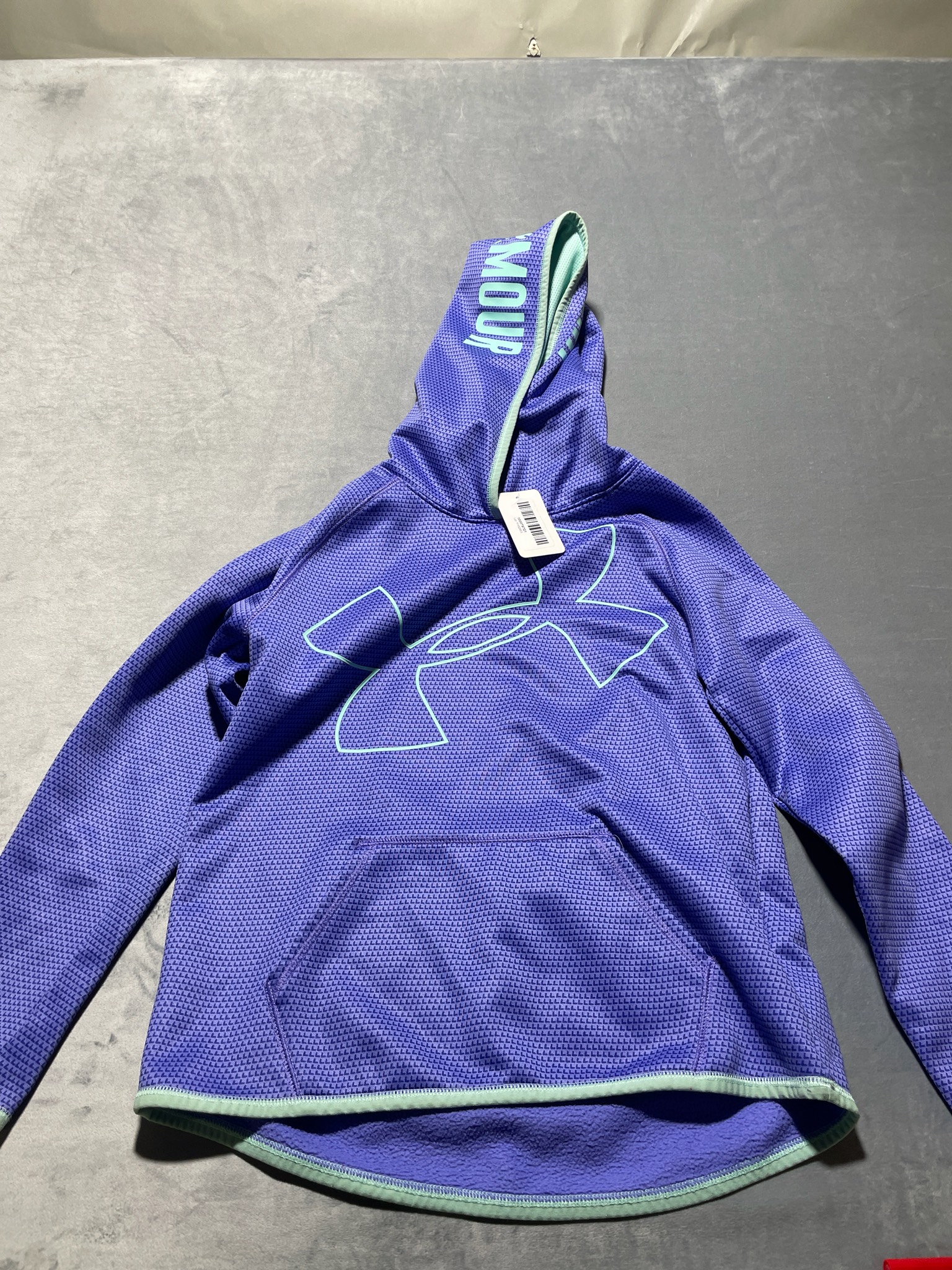 Under Armour Purple Waffle Knit Pullover Hoodie