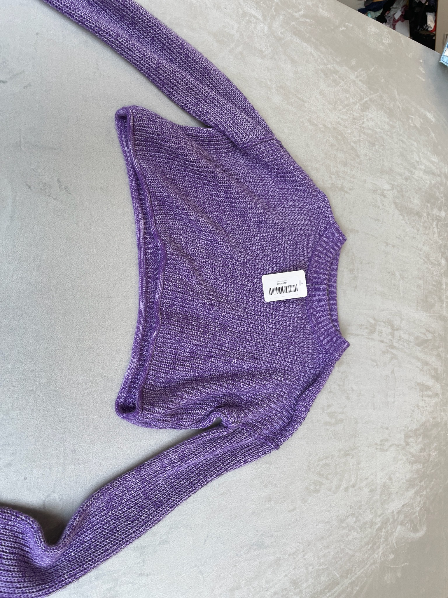 Wild Fable Purple Marled Knit Sweater Size S