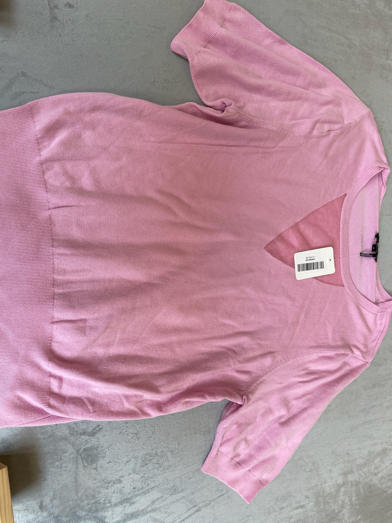 DKNY Pink Fine Knit Sweater Size XL