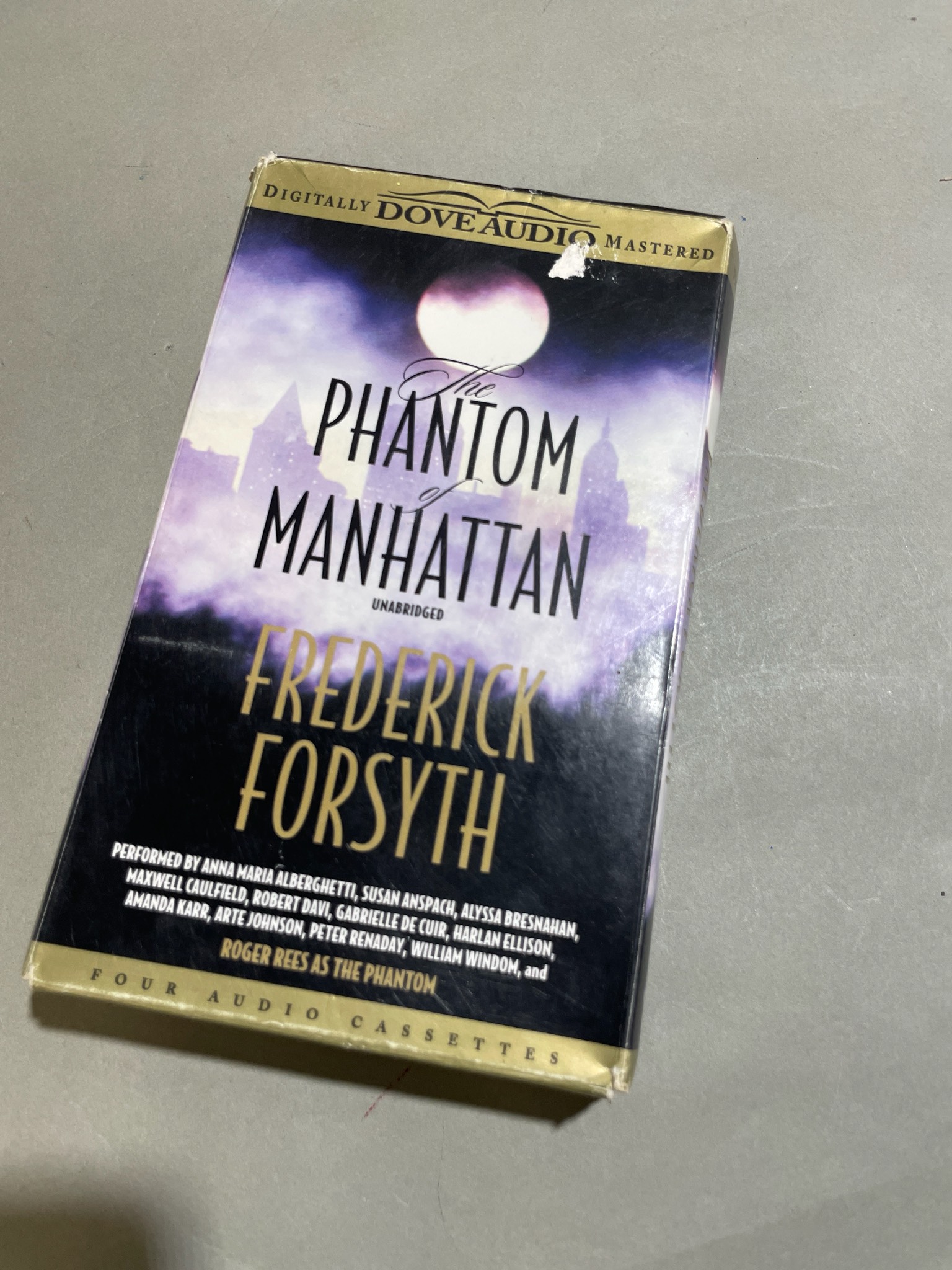 Dove Audio The Phantom of Manhattan Audiobook Cassette Set