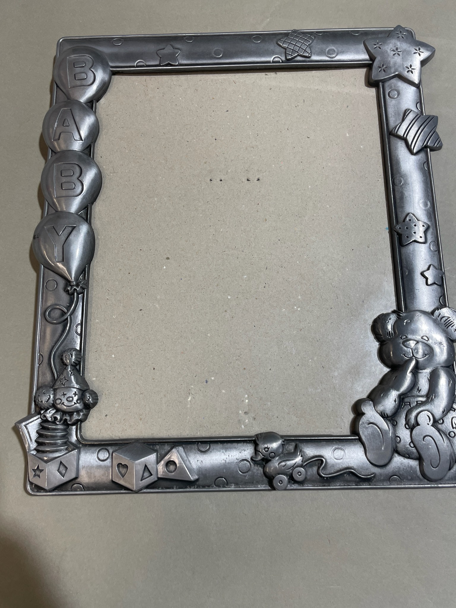 Pewter Baby Tabletop Photo Frame