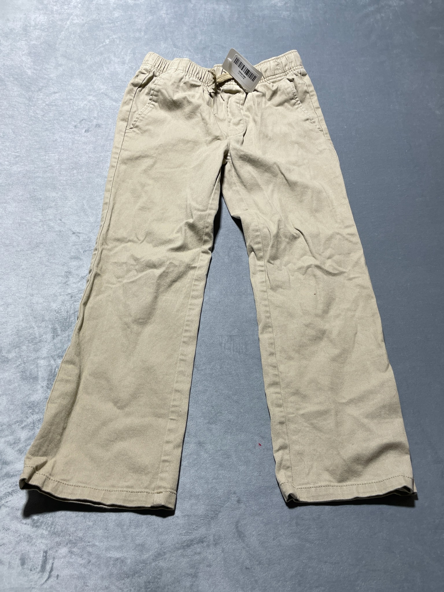 Old Navy Khaki Cotton-Blend Pull-On Pants Size L (10-12)