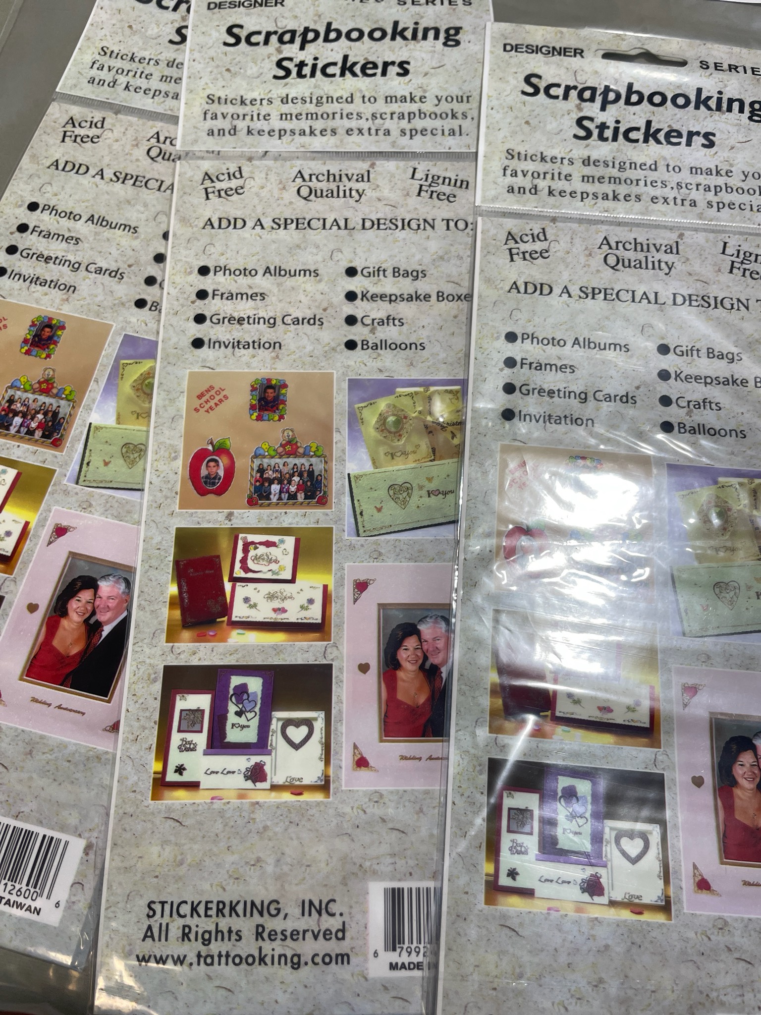 Stickerking Beige Gold Frame Sticker Sheets