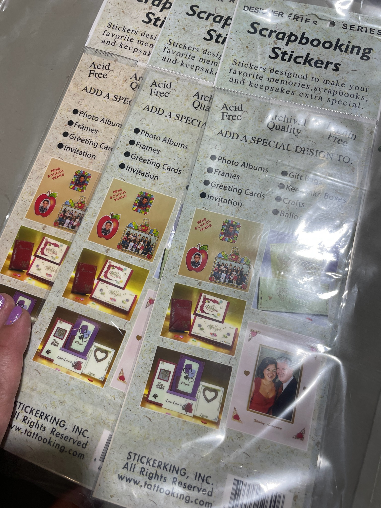 STICKERKING, INC. Beige Alphabet and Monogram Sticker Pack