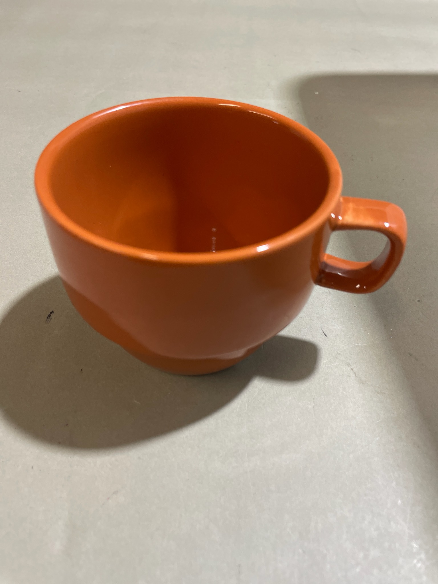 Orange Glazed Ceramic Mug