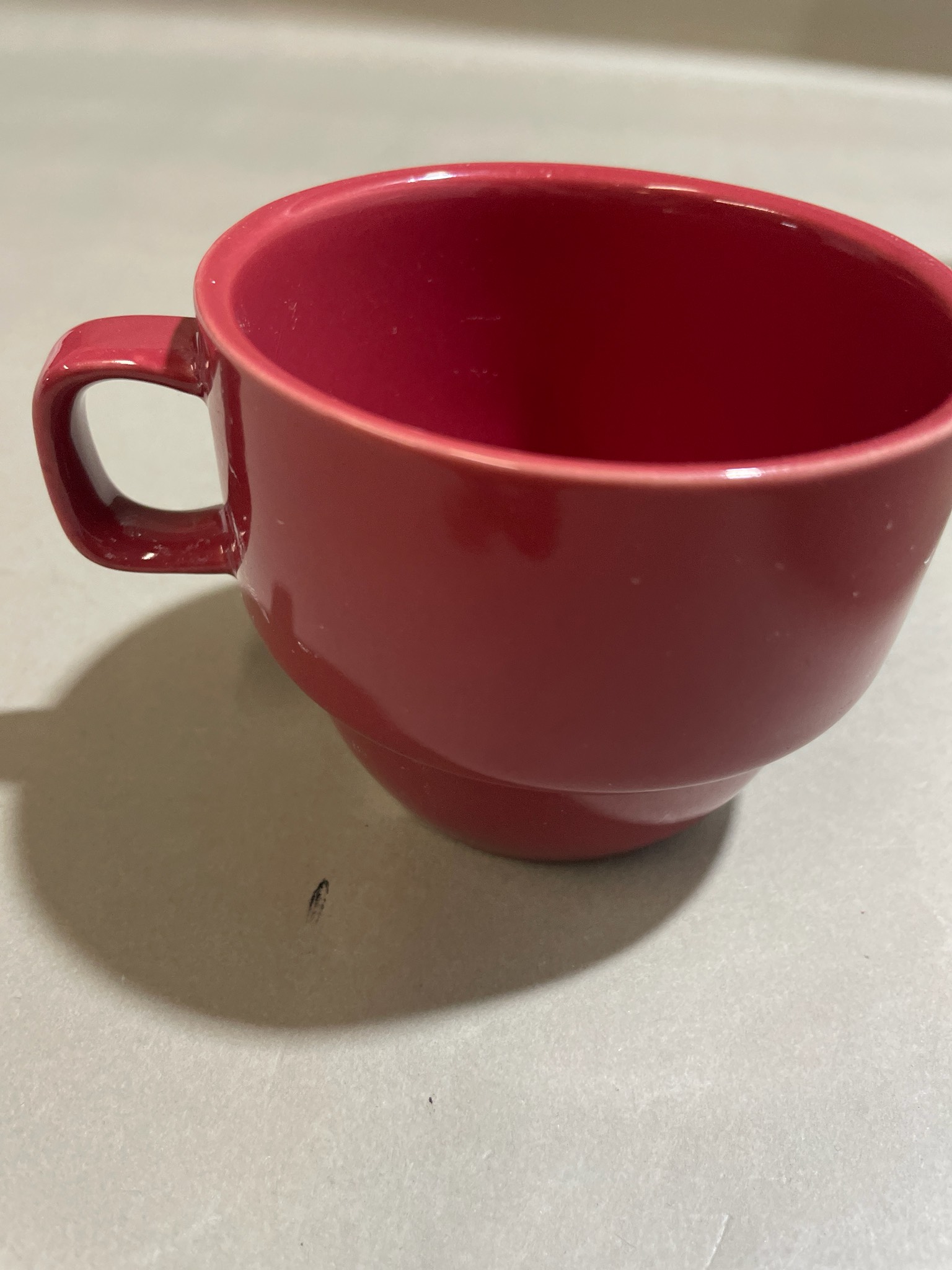 Red Ceramic Stackable Mug