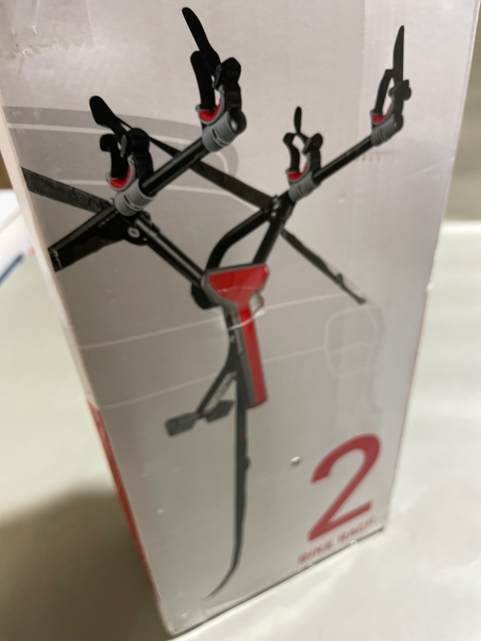 Black Folding 2-Bike Trunk Rack
