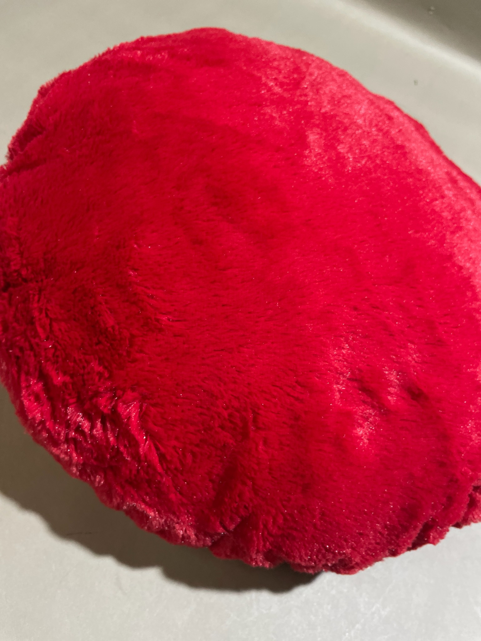 Red Round Plush Pillow