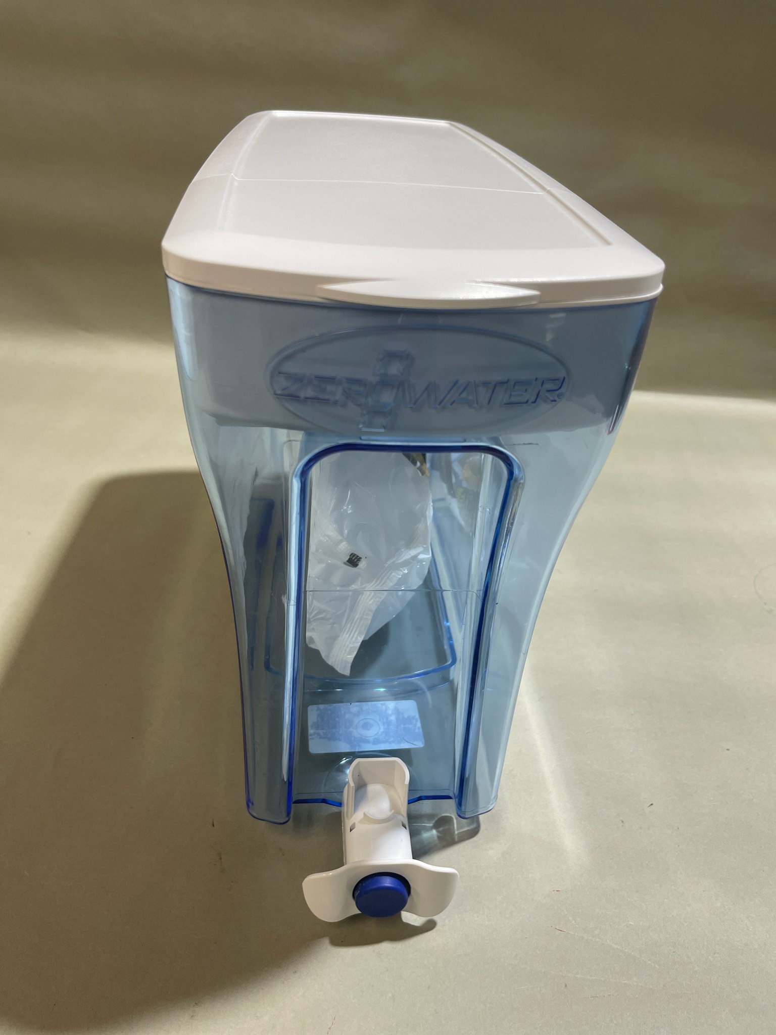 ZeroWater Translucent Blue Plastic Water Dispenser