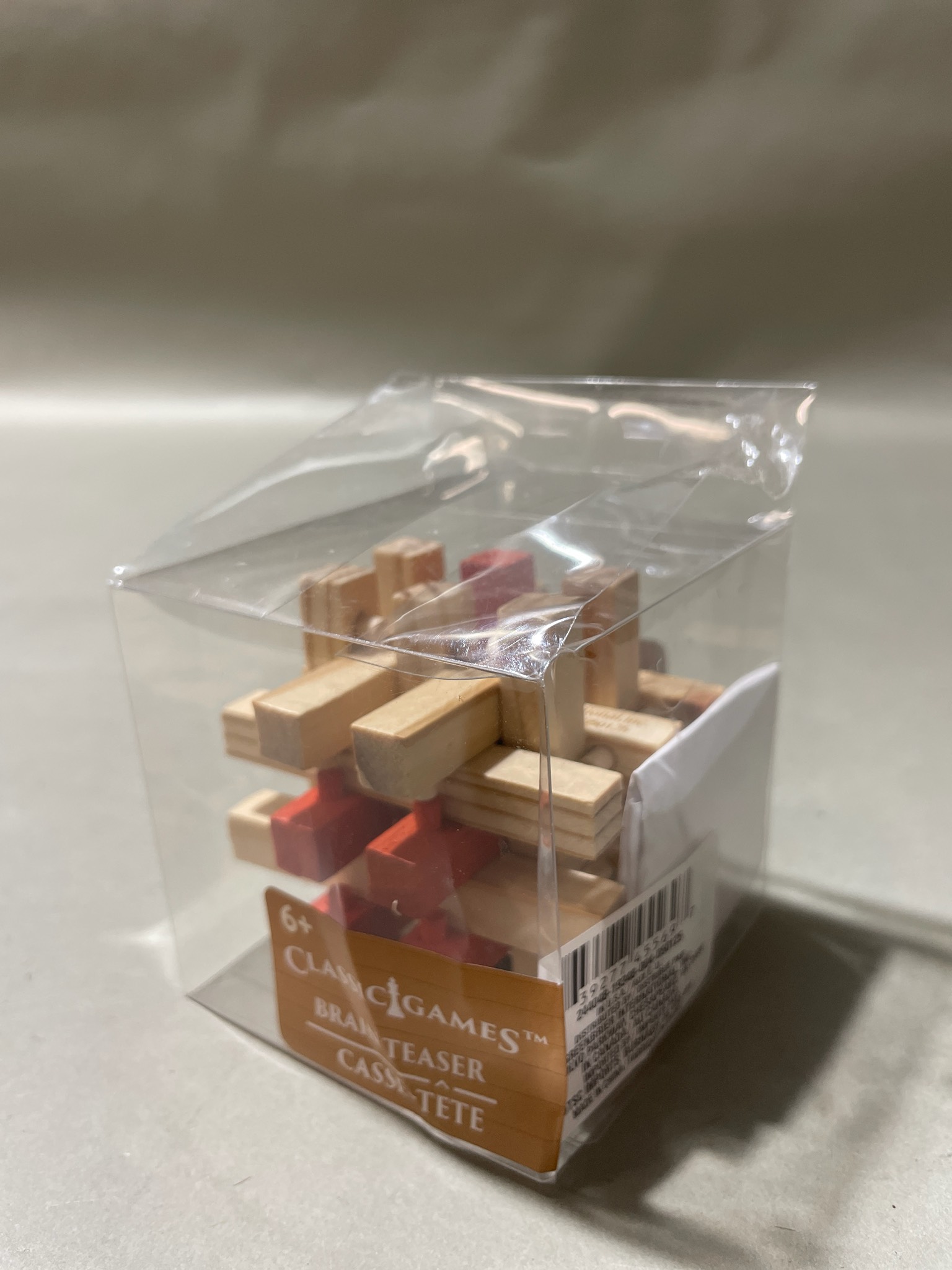 ClassicGames Natural Wood Interlocking Brain Teaser Puzzle