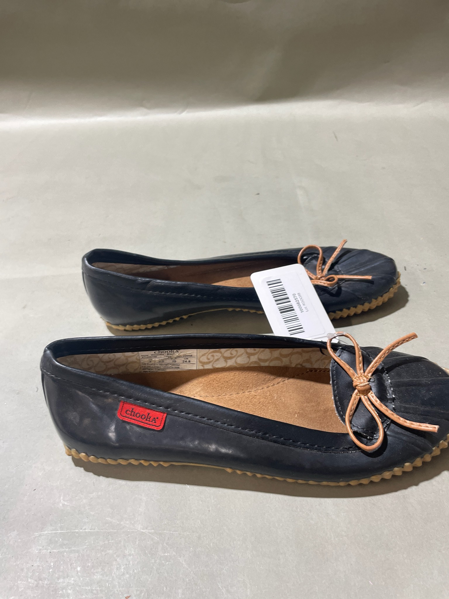 Chooka Black Moccasin Slip-On Flats