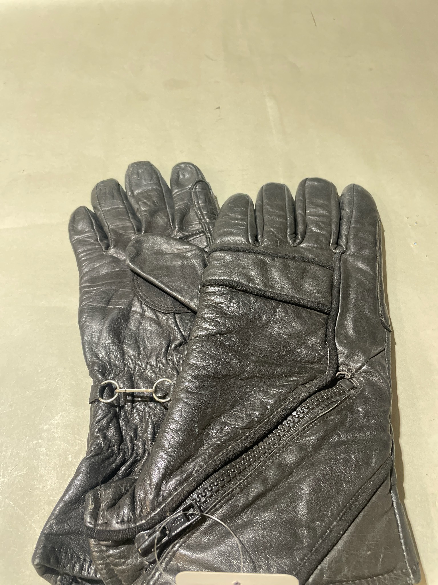Black Leather Gloves