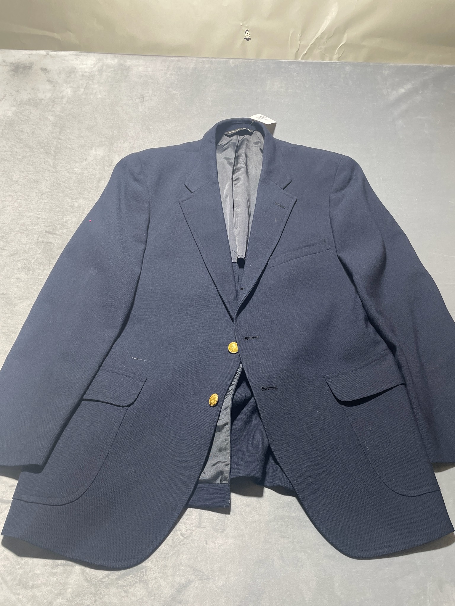 Navy Woven Suiting Blazer