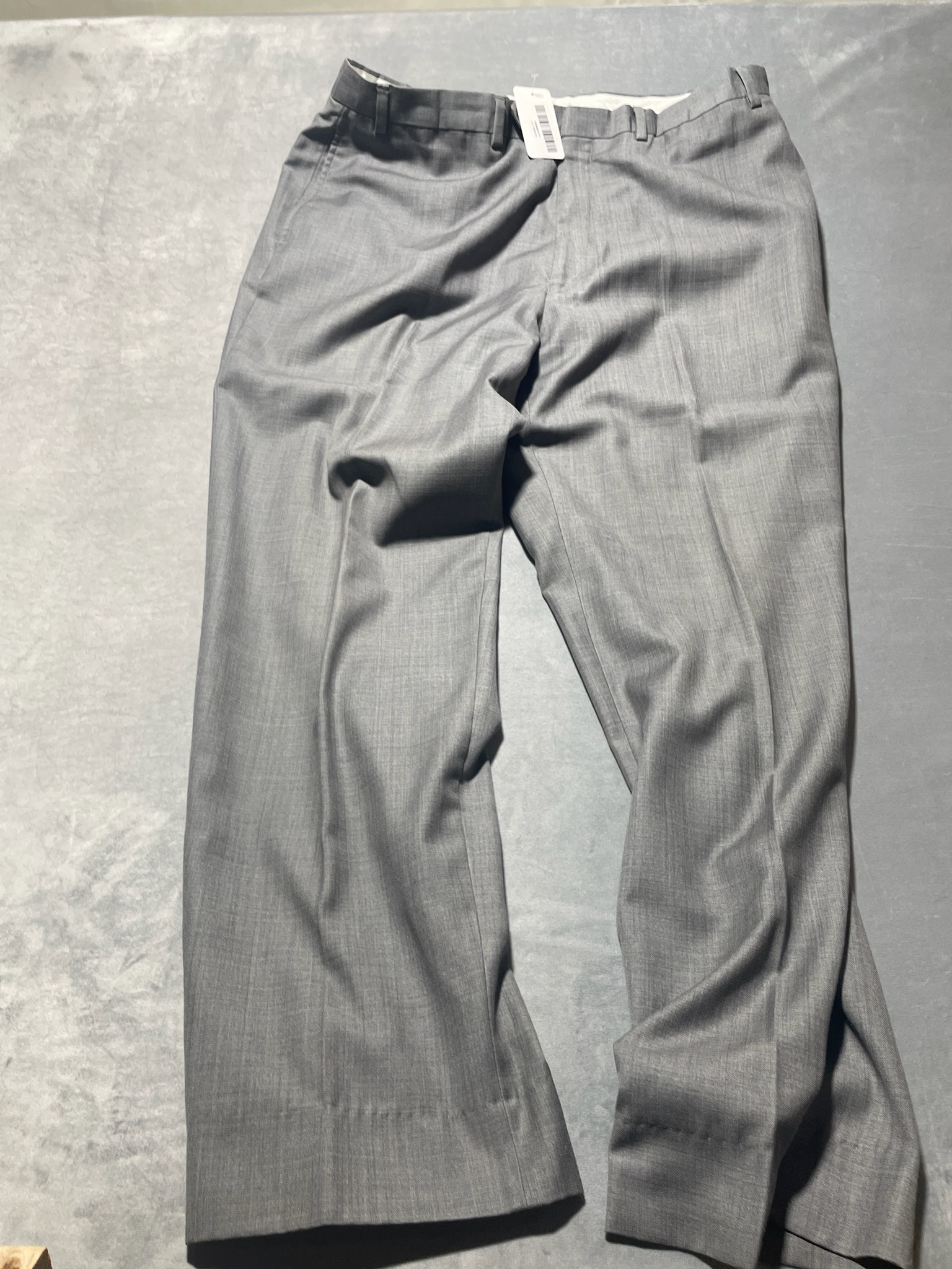 Ralph Lauren Light Grey Polyester-Rayon Dress Trousers size 38x32