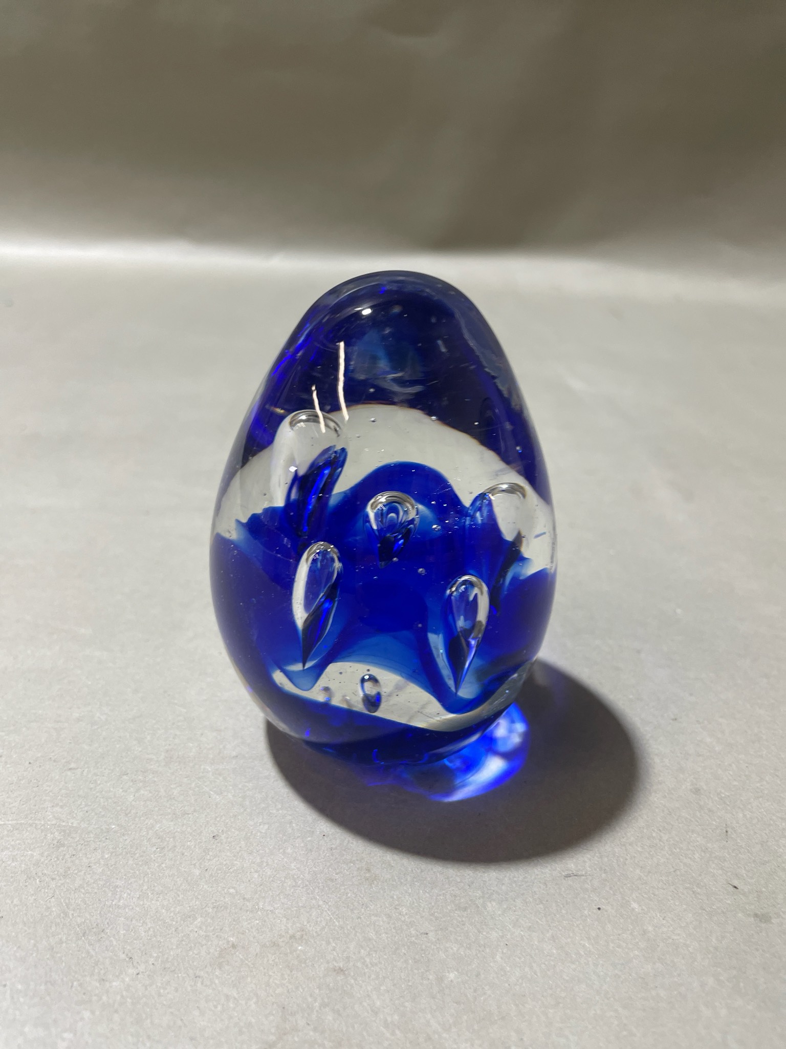 Cobalt Blue Glass Paperweight