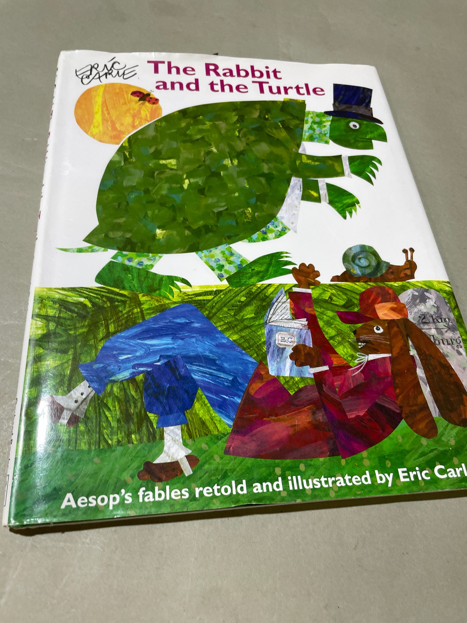Eric Carle The Rabbit and the Turtle Hardcover Picture Book