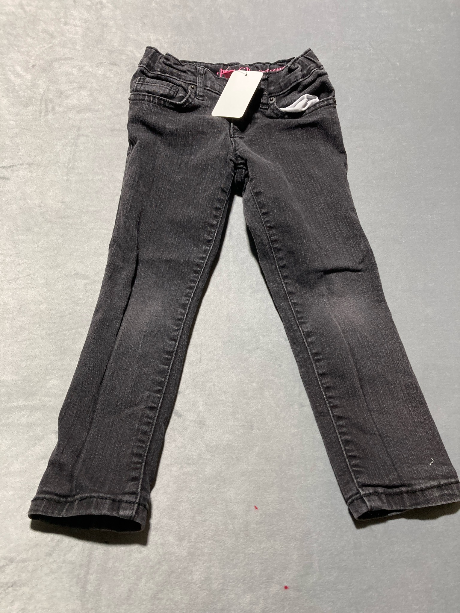 The Children's Place Charcoal Denim Skinny Jeans Size Size 5