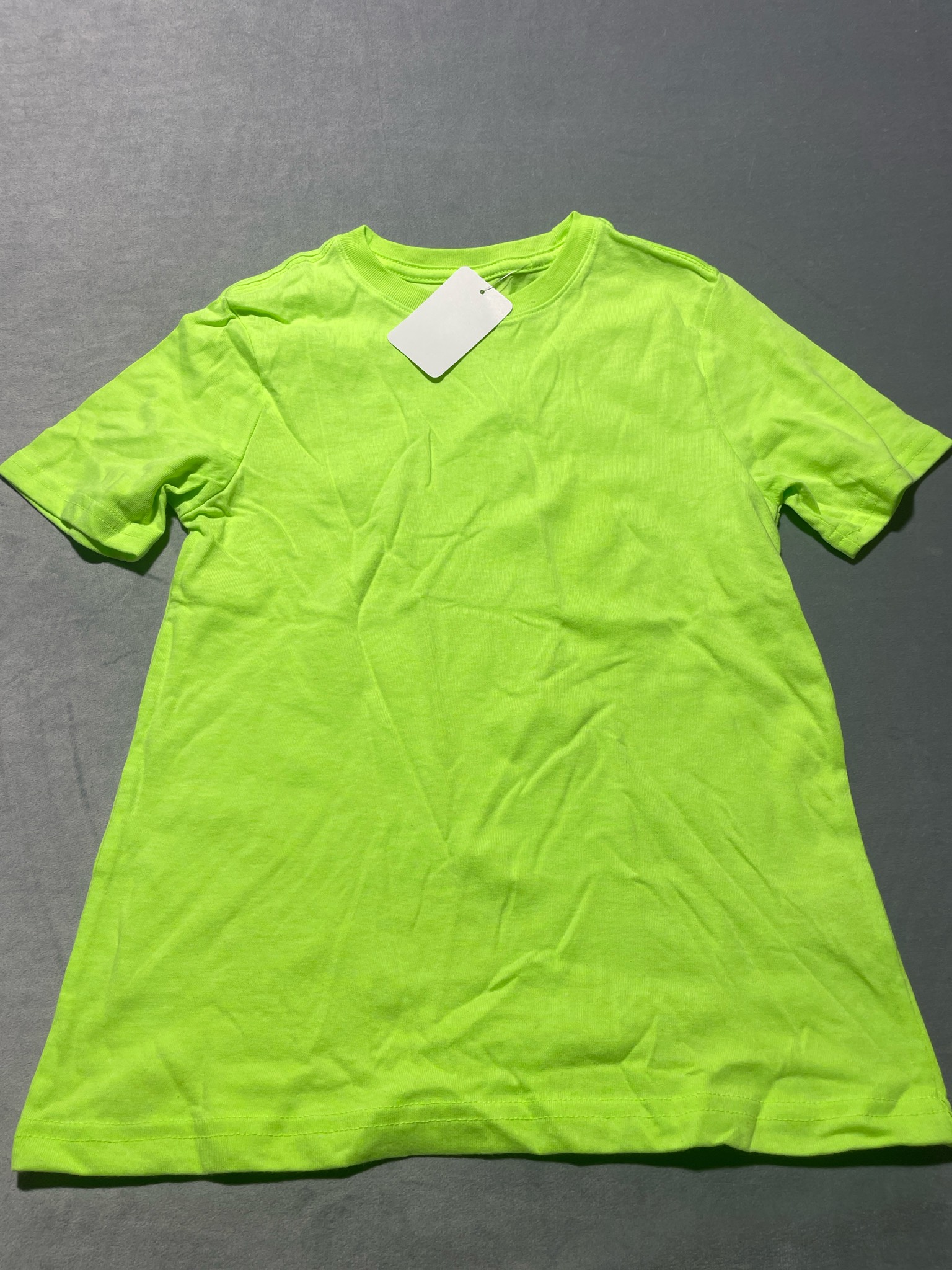 Wonder Nation Neon Green Cotton-Blend T-Shirt Size M (8)