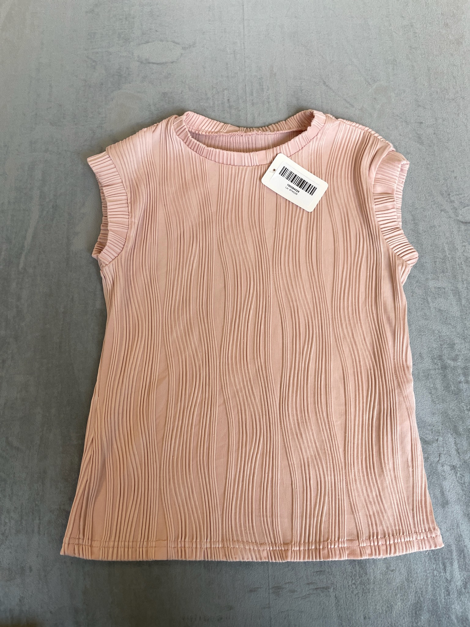 Light Pink Polyester Blend Sleeveless Top Size 8Y-9Y (L)