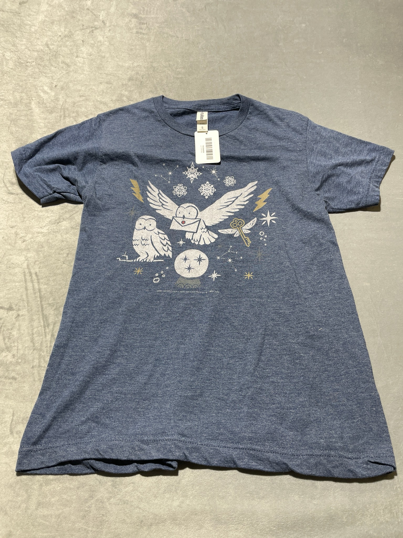 futurex Blue Heather Cotton-Poly T-Shirt Size S